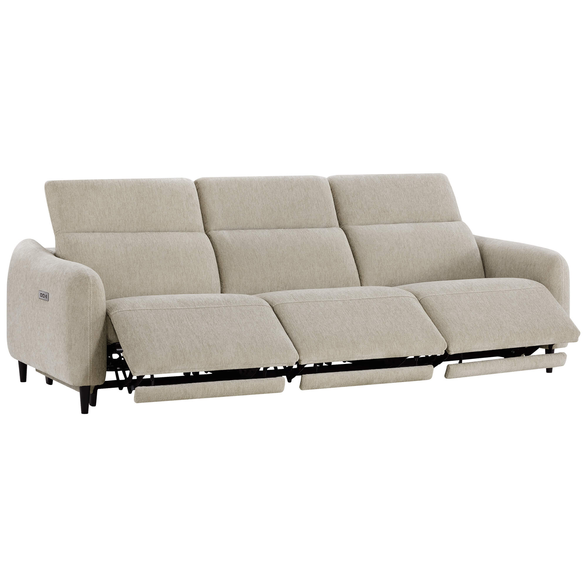 Diya Soft & Breathable 3-Seater Reclining Sofa with Power Headrest - Image 10