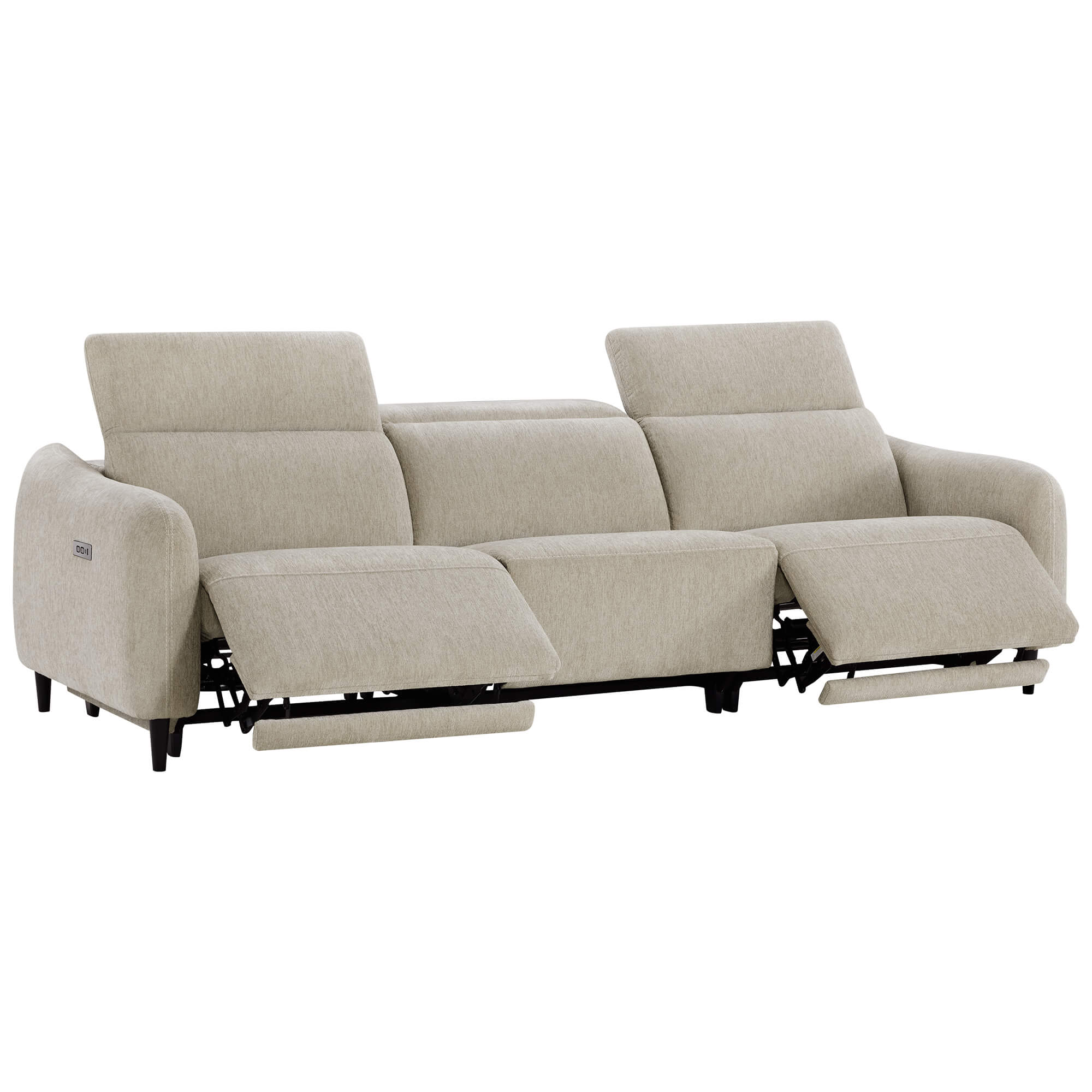 Diya Soft & Breathable 3-Seater Reclining Sofa with Power Headrest - Image 11