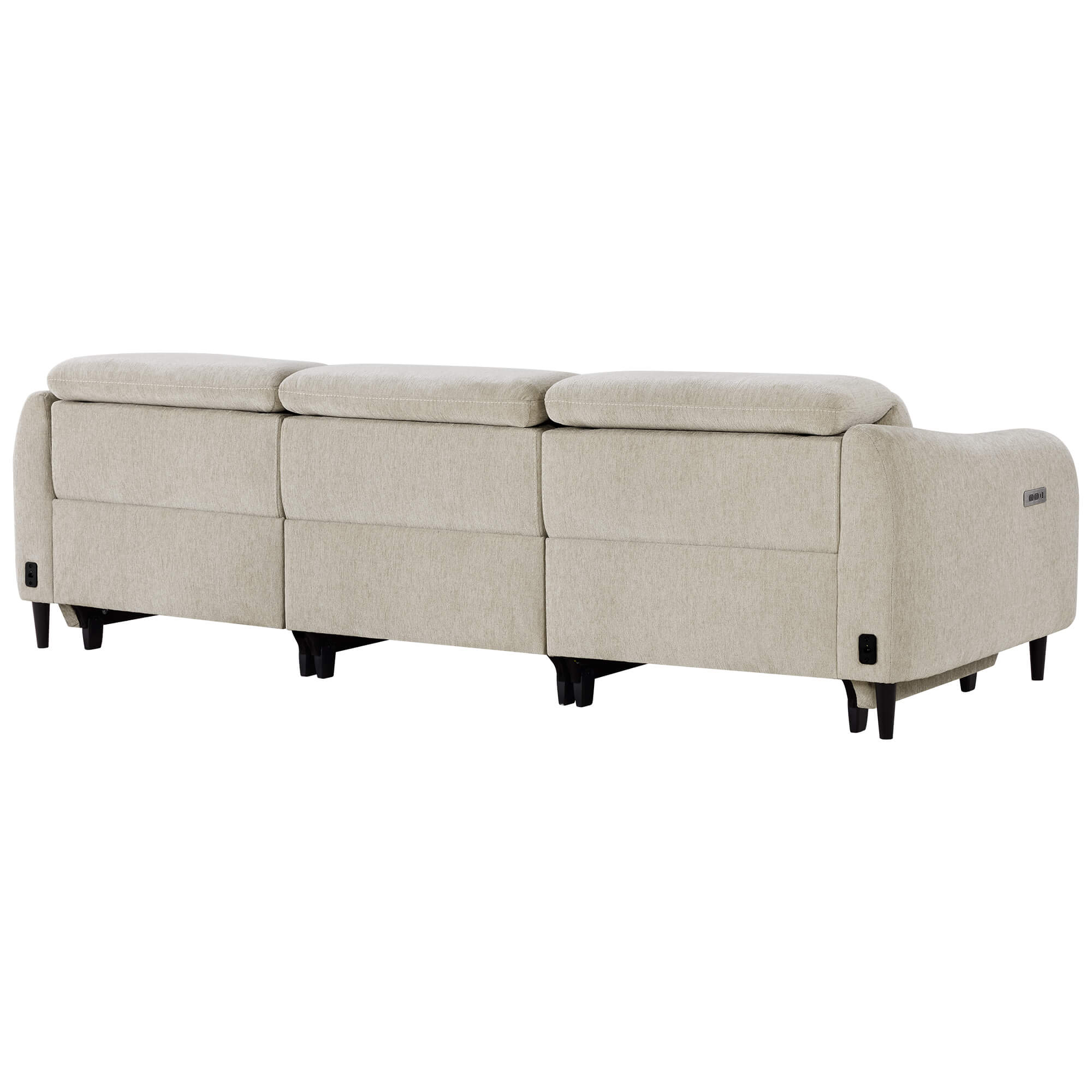 Diya Soft & Breathable 3-Seater Reclining Sofa with Power Headrest - Image 13