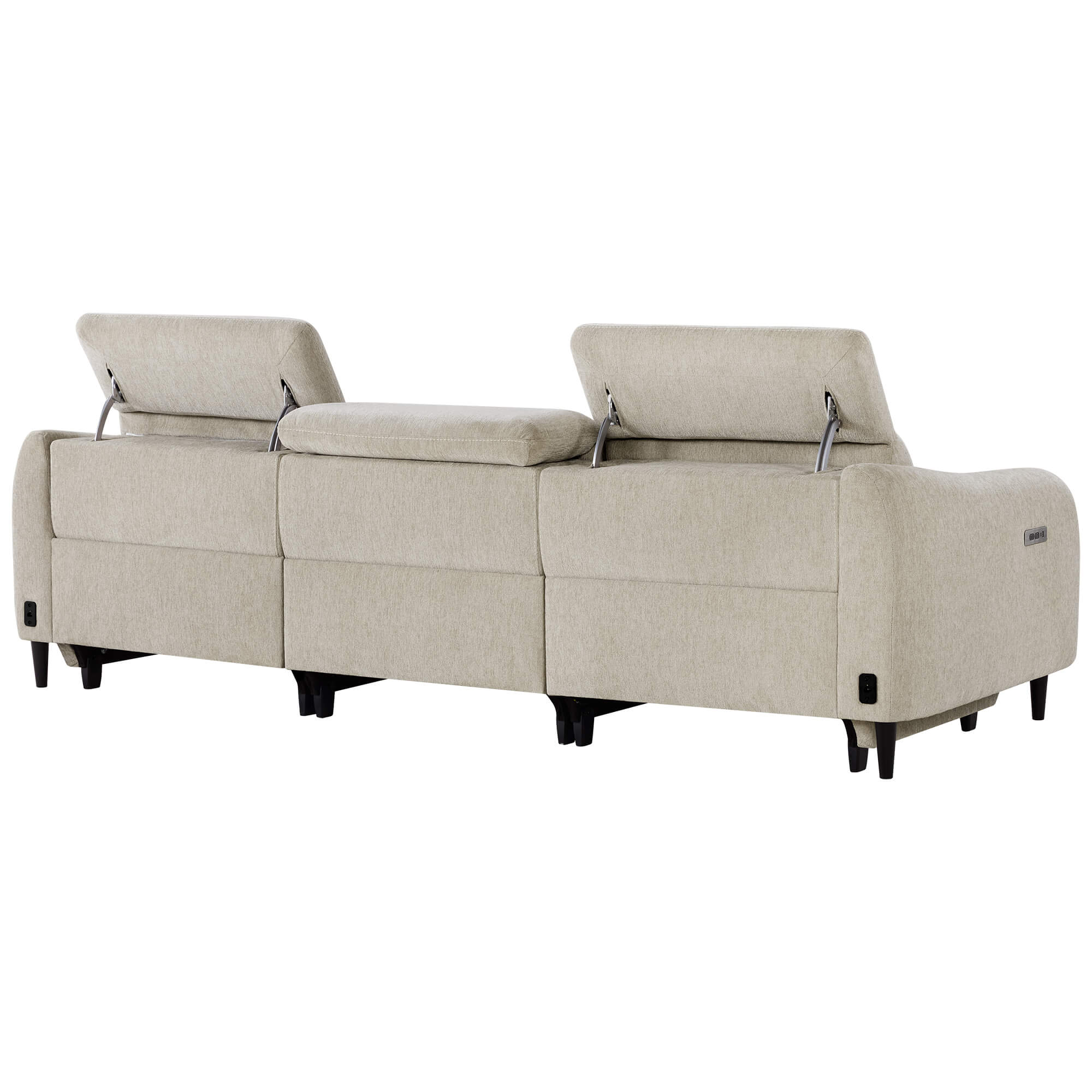 Diya Soft & Breathable 3-Seater Reclining Sofa with Power Headrest - Image 14