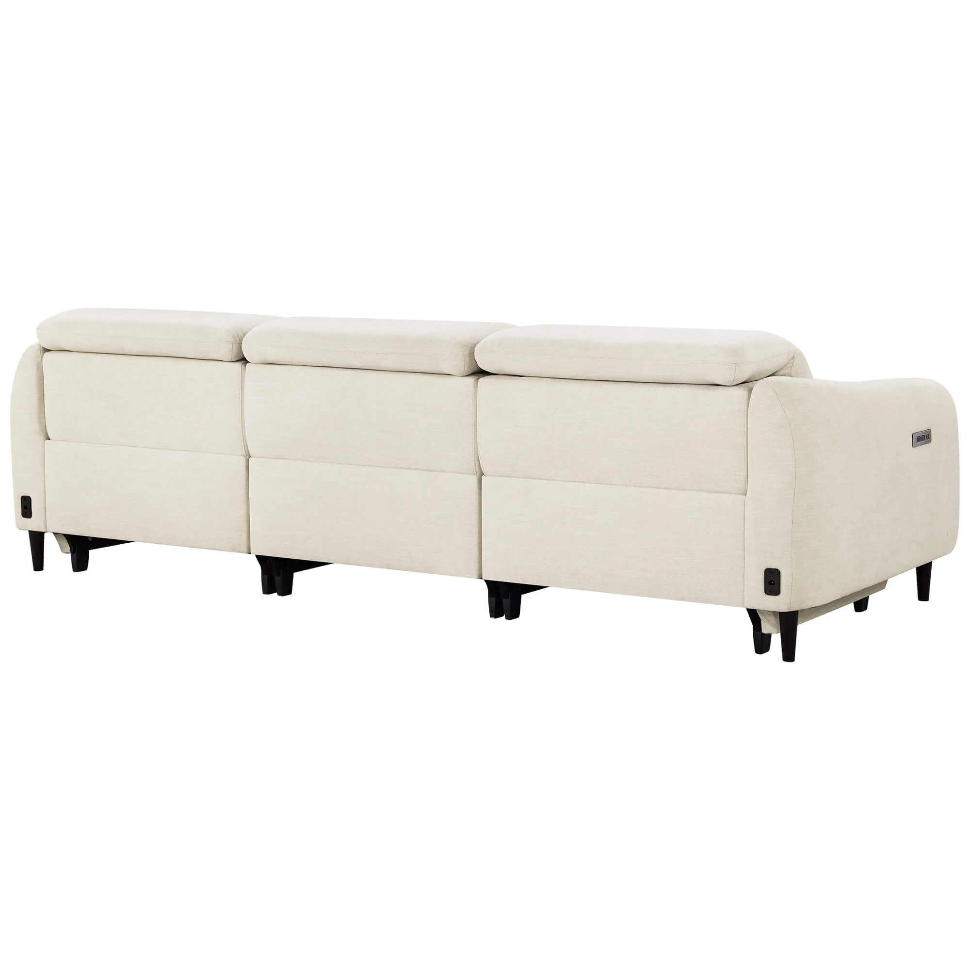 Diya Soft & Breathable 3-Seater Reclining Sofa with Power Headrest - Image 21