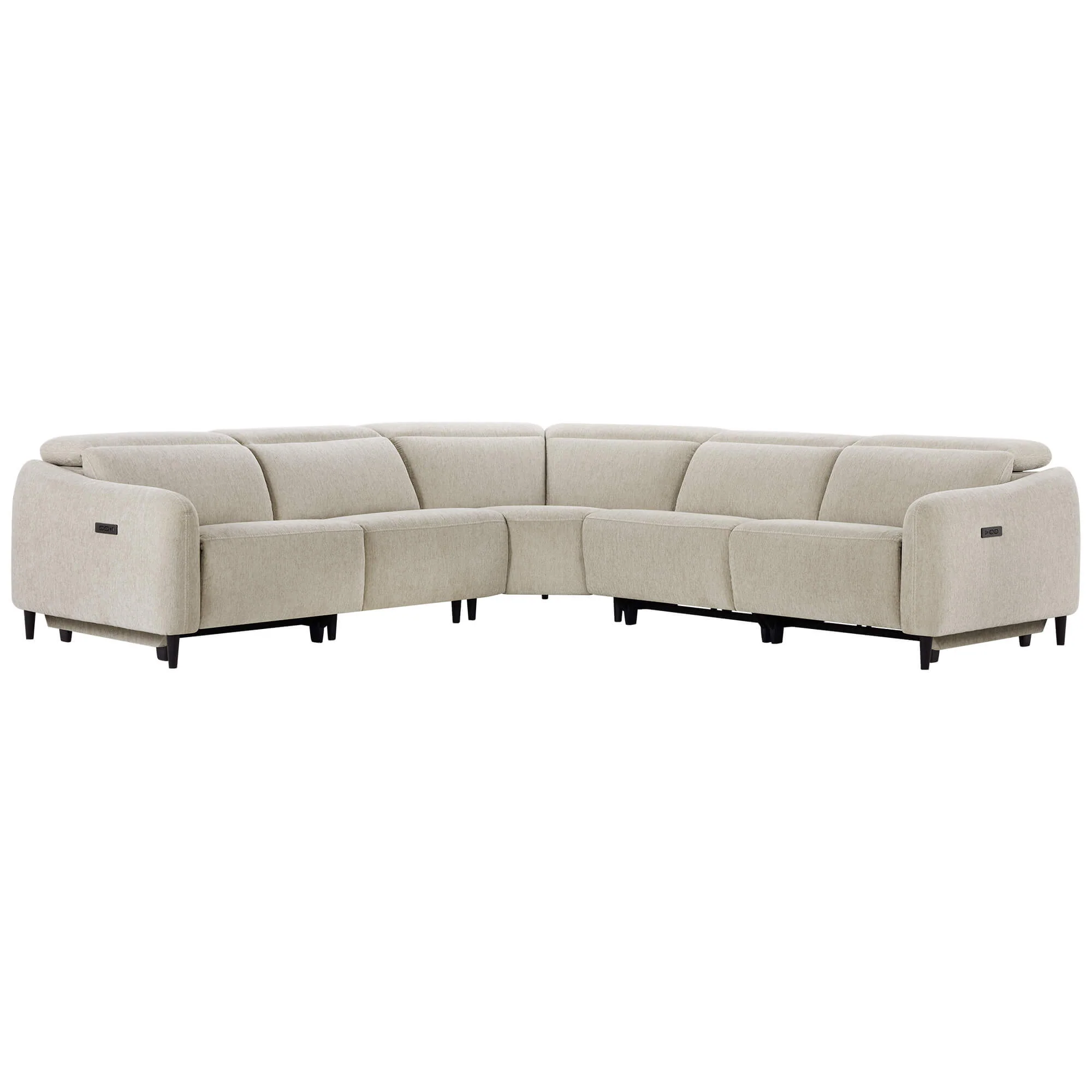 Diya Soft & Breathable 5-Seater Reclining Sofa with Power Headrest - Image 10