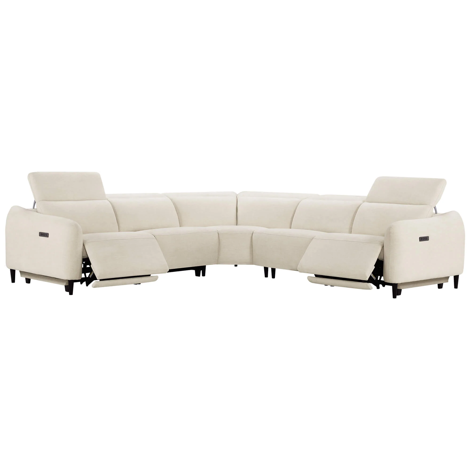 Diya Soft & Breathable 5-Seater Reclining Sofa with Power Headrest - Image 16