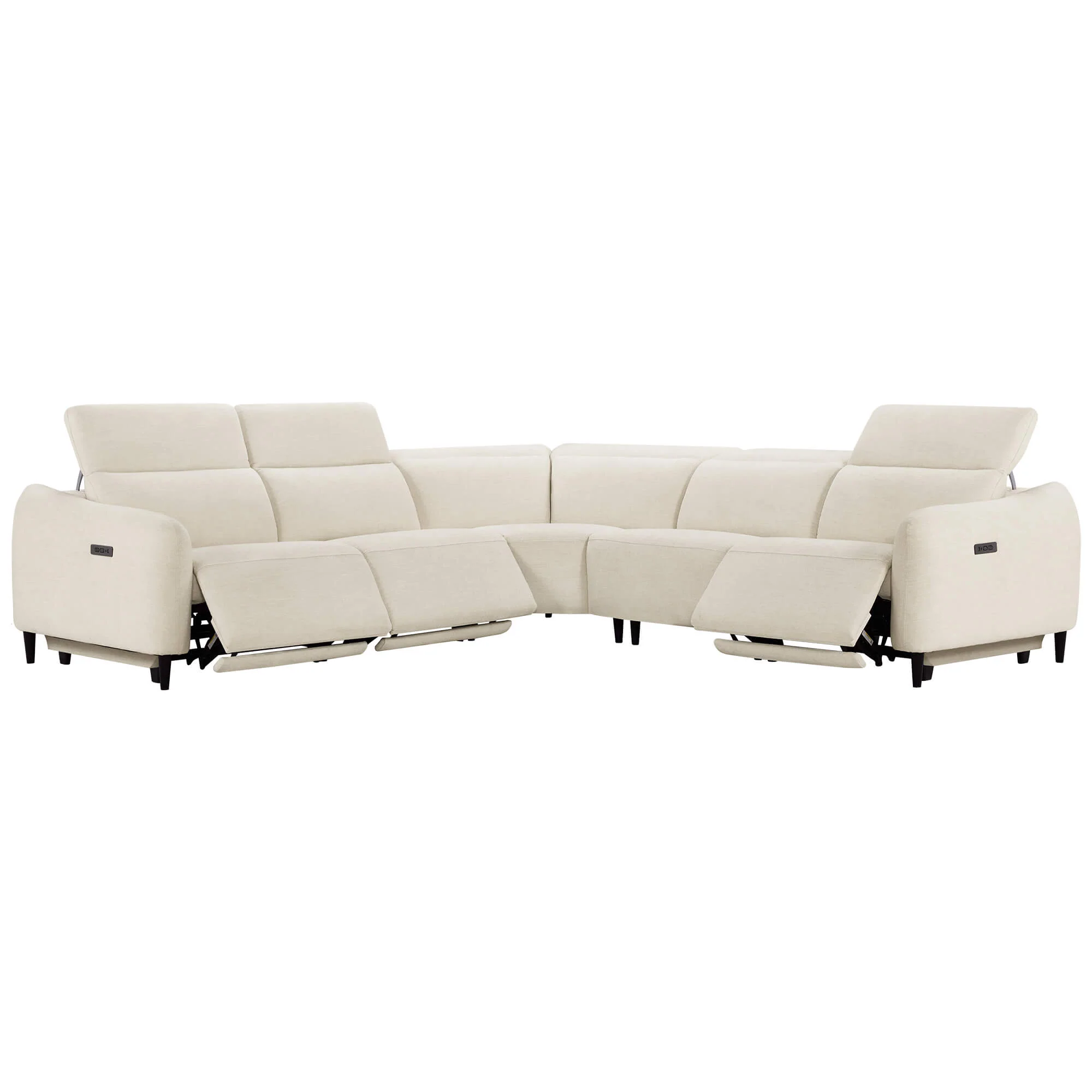 Diya Soft & Breathable 5-Seater Reclining Sofa with Power Headrest - Image 17