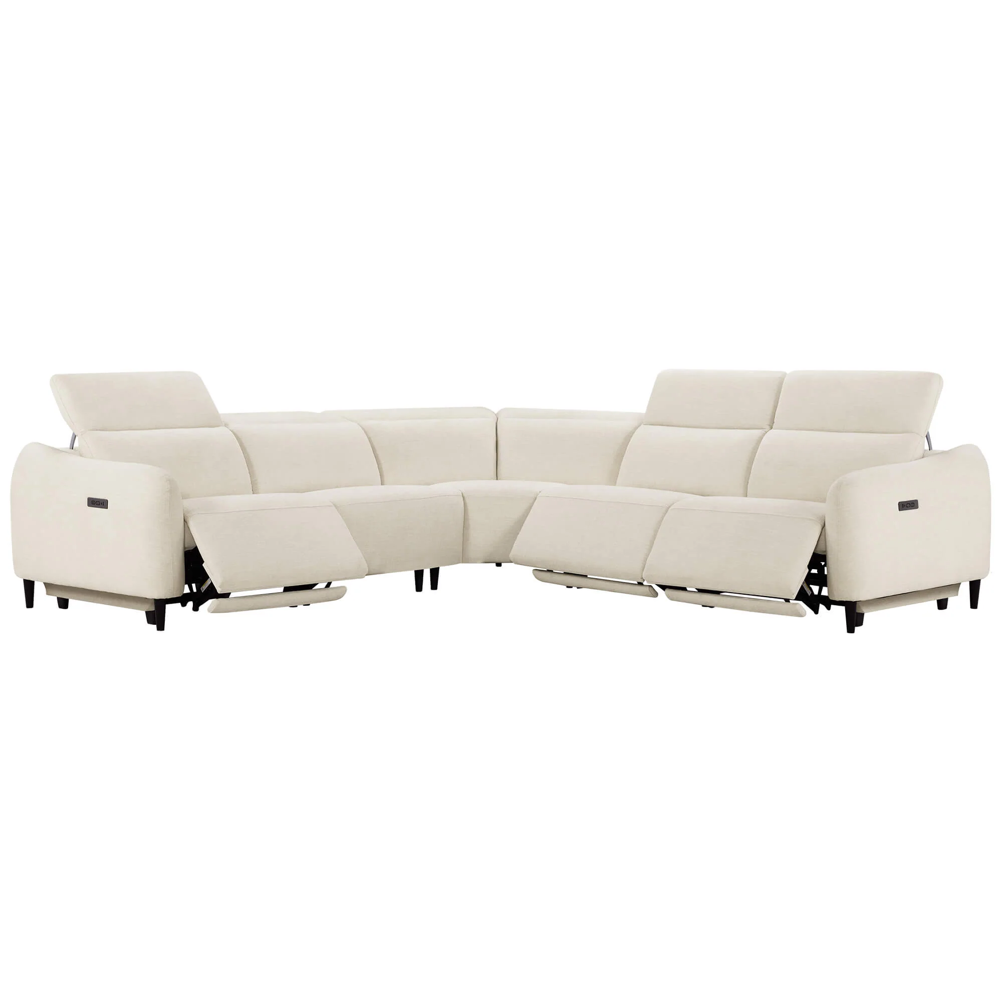 Diya Soft & Breathable 5-Seater Reclining Sofa with Power Headrest - Image 18