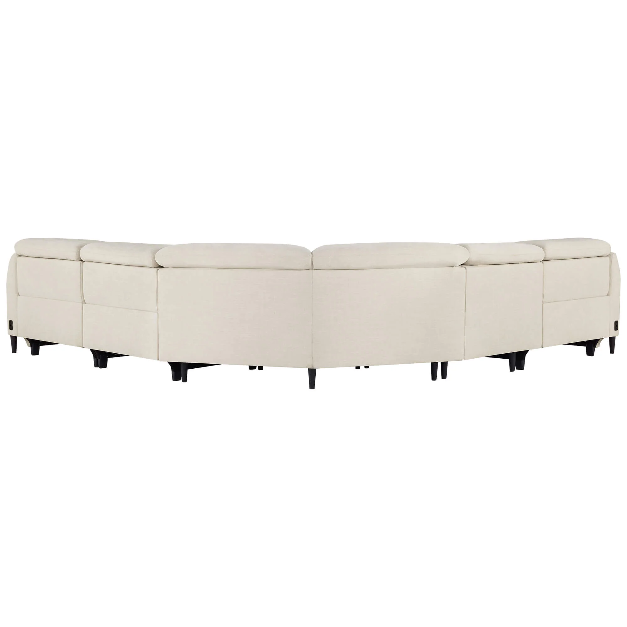 Diya Soft & Breathable 5-Seater Reclining Sofa with Power Headrest - Image 20