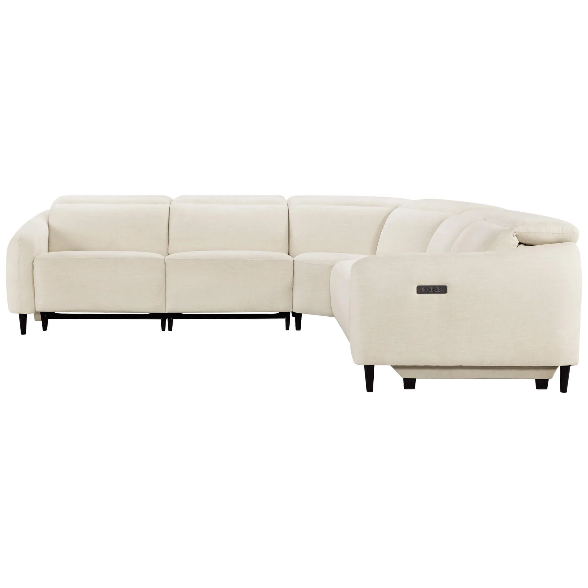 Diya Soft & Breathable 5-Seater Reclining Sofa with Power Headrest - Image 21