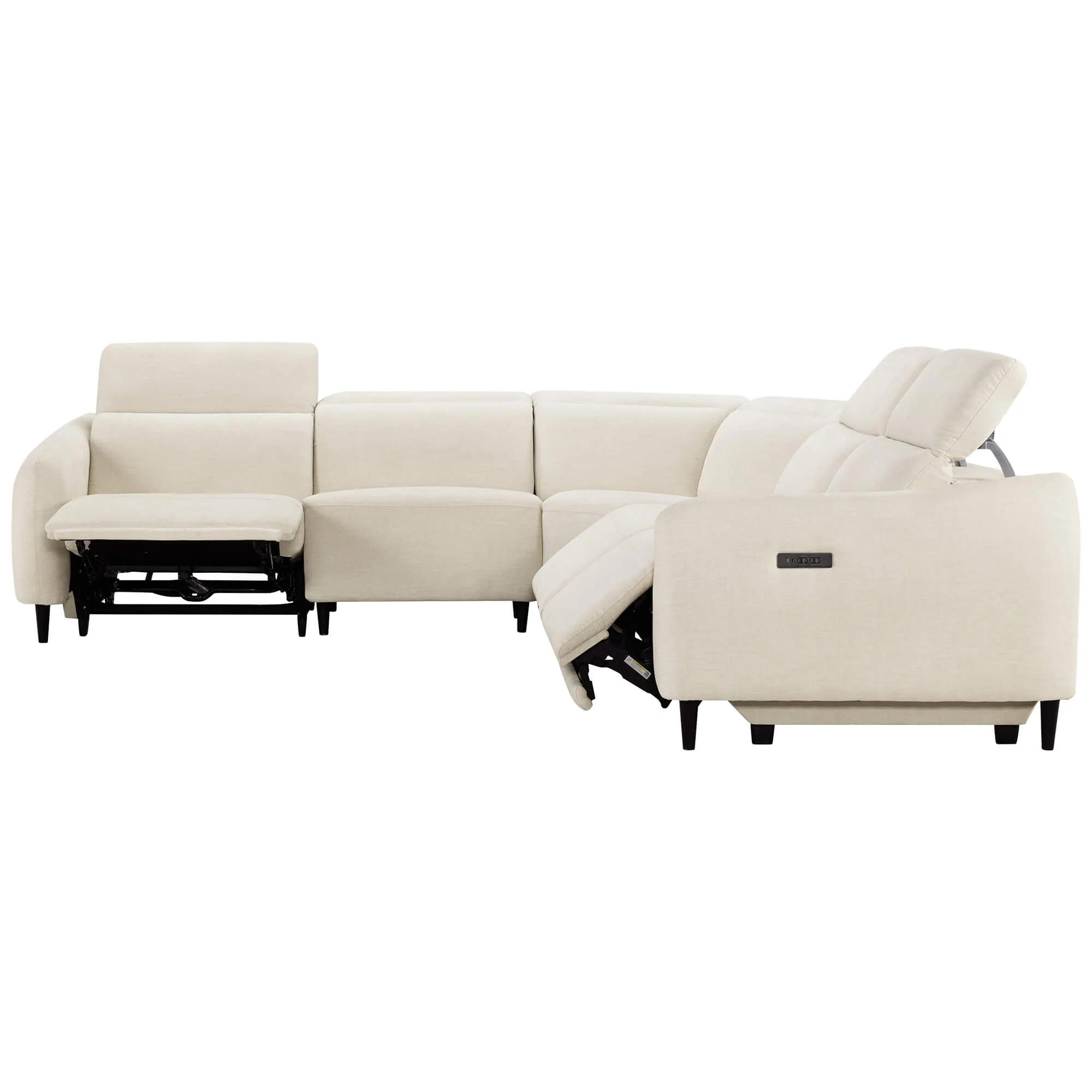 Diya Soft & Breathable 5-Seater Reclining Sofa with Power Headrest - Image 23