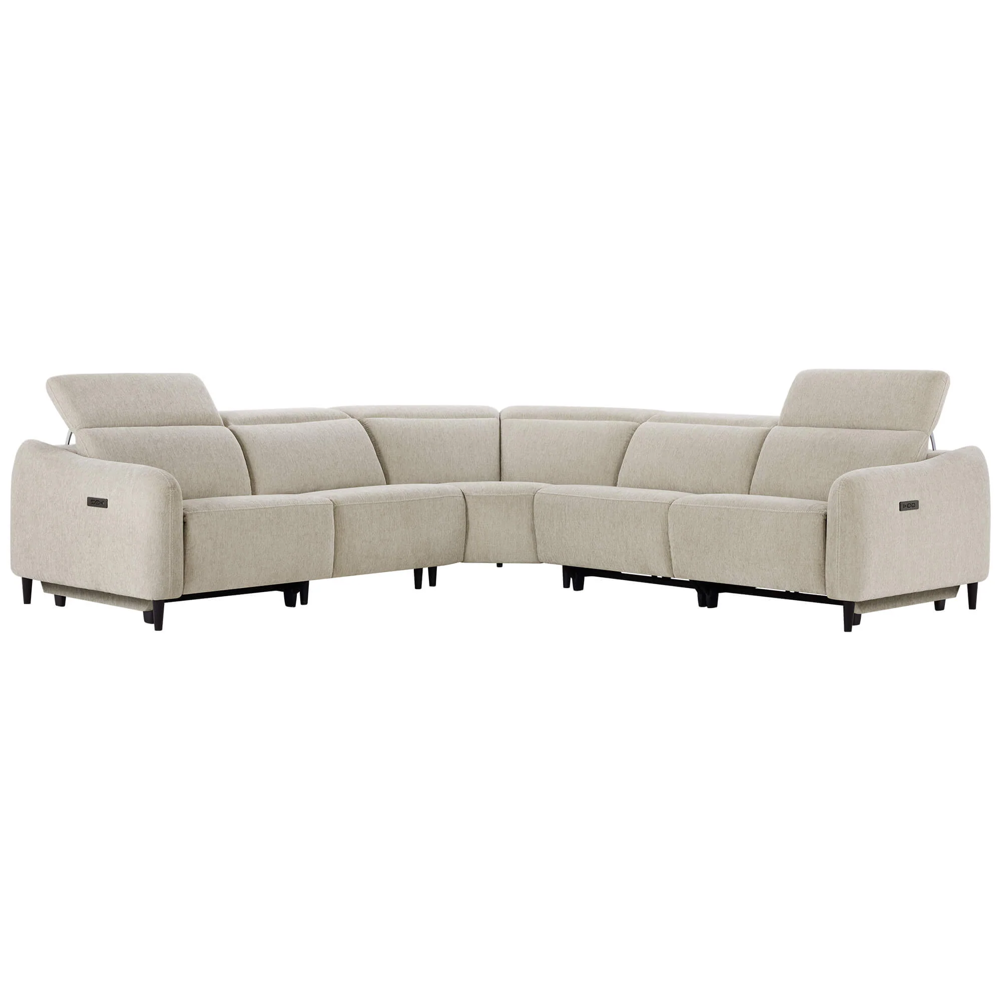 Diya Soft & Breathable 5-Seater Reclining Sofa with Power Headrest - Image 8