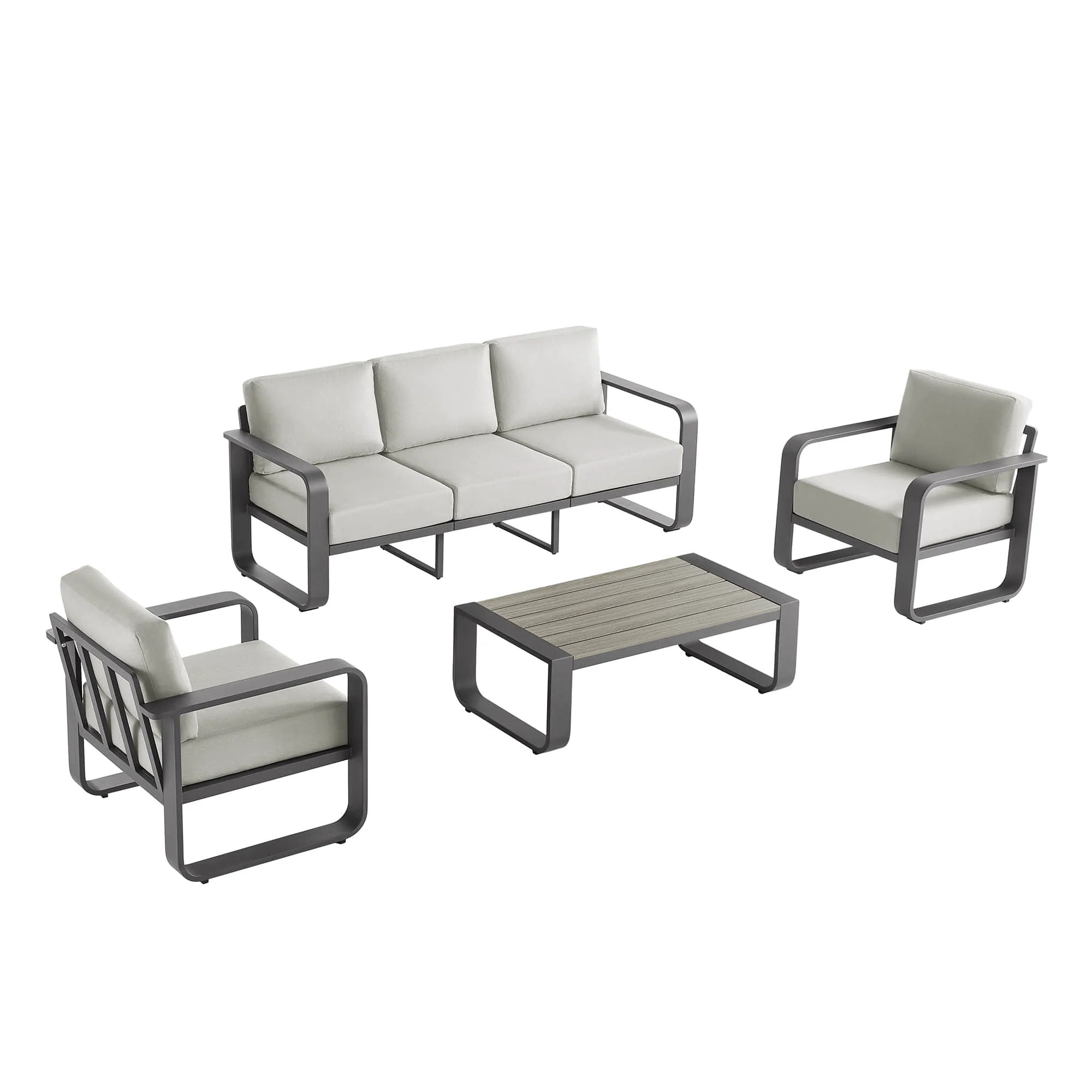 Dylan Modern 4-Piece Outdoor Patio Sofa Set - Image 33