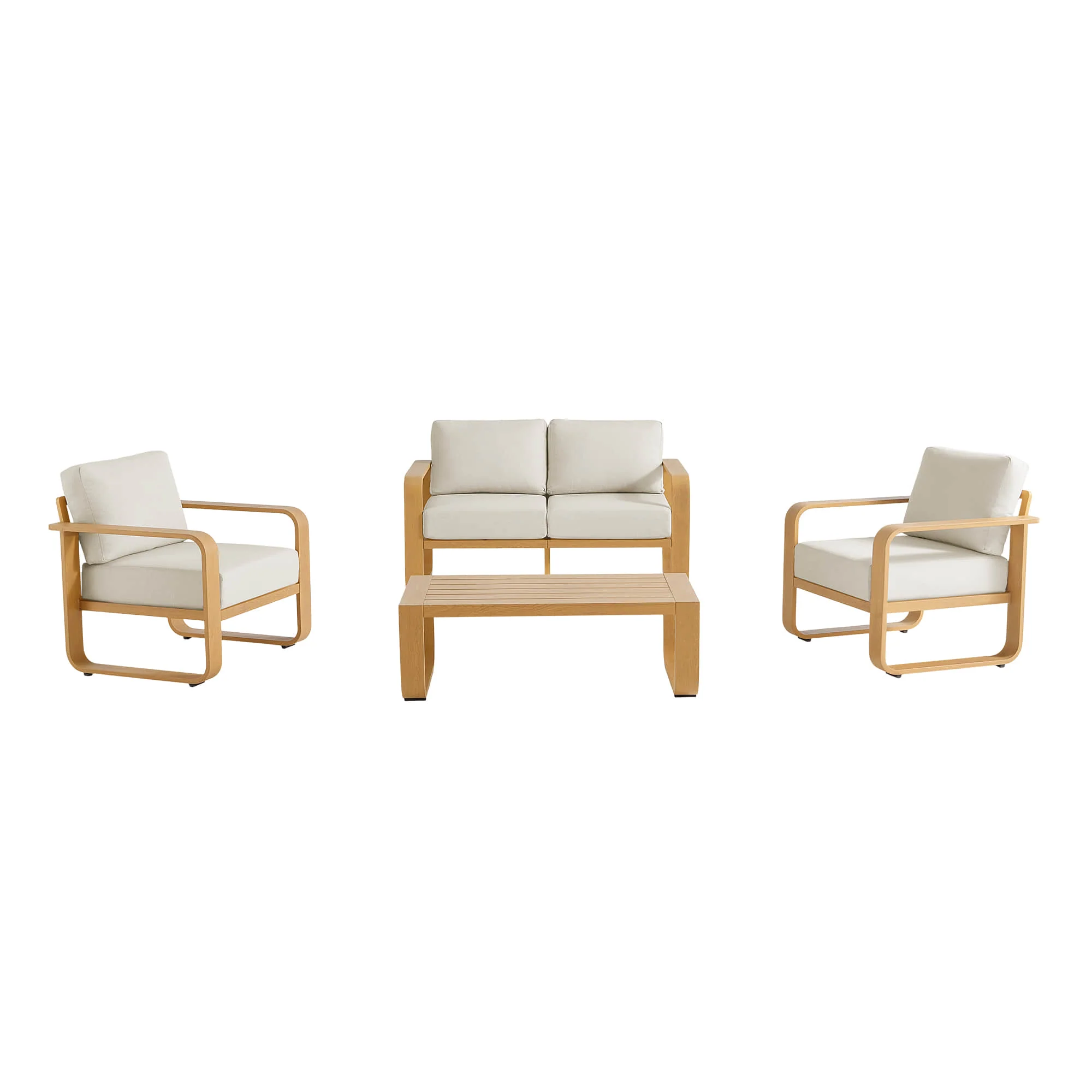 Dylan Modern 4-Piece Outdoor Patio Sofa Set - Image 71