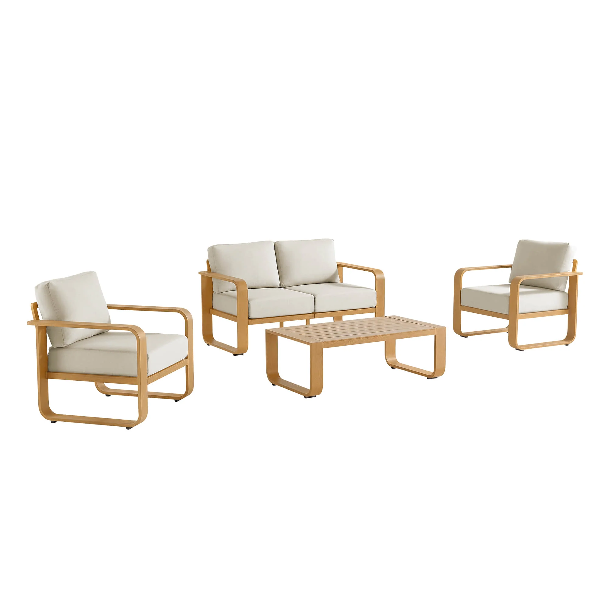 Dylan Modern 4-Piece Outdoor Patio Sofa Set - Image 72