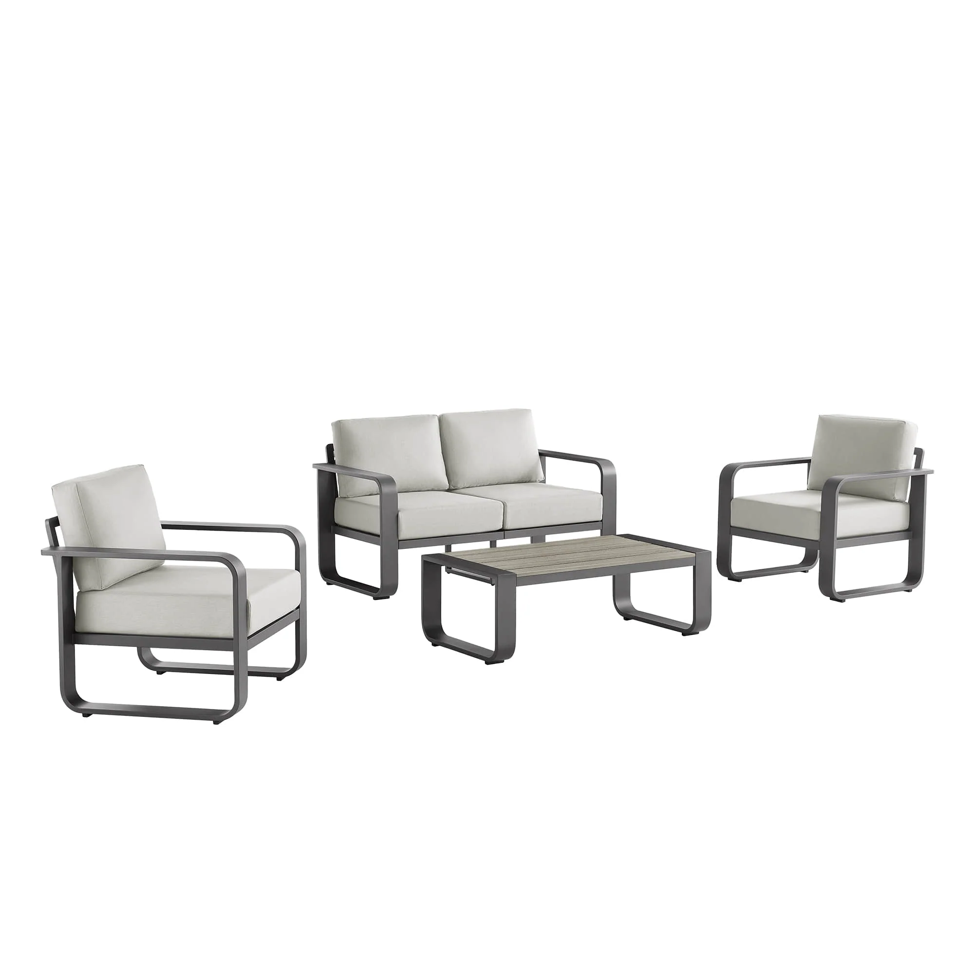 Dylan Modern 4-Piece Outdoor Patio Sofa Set - Image 75