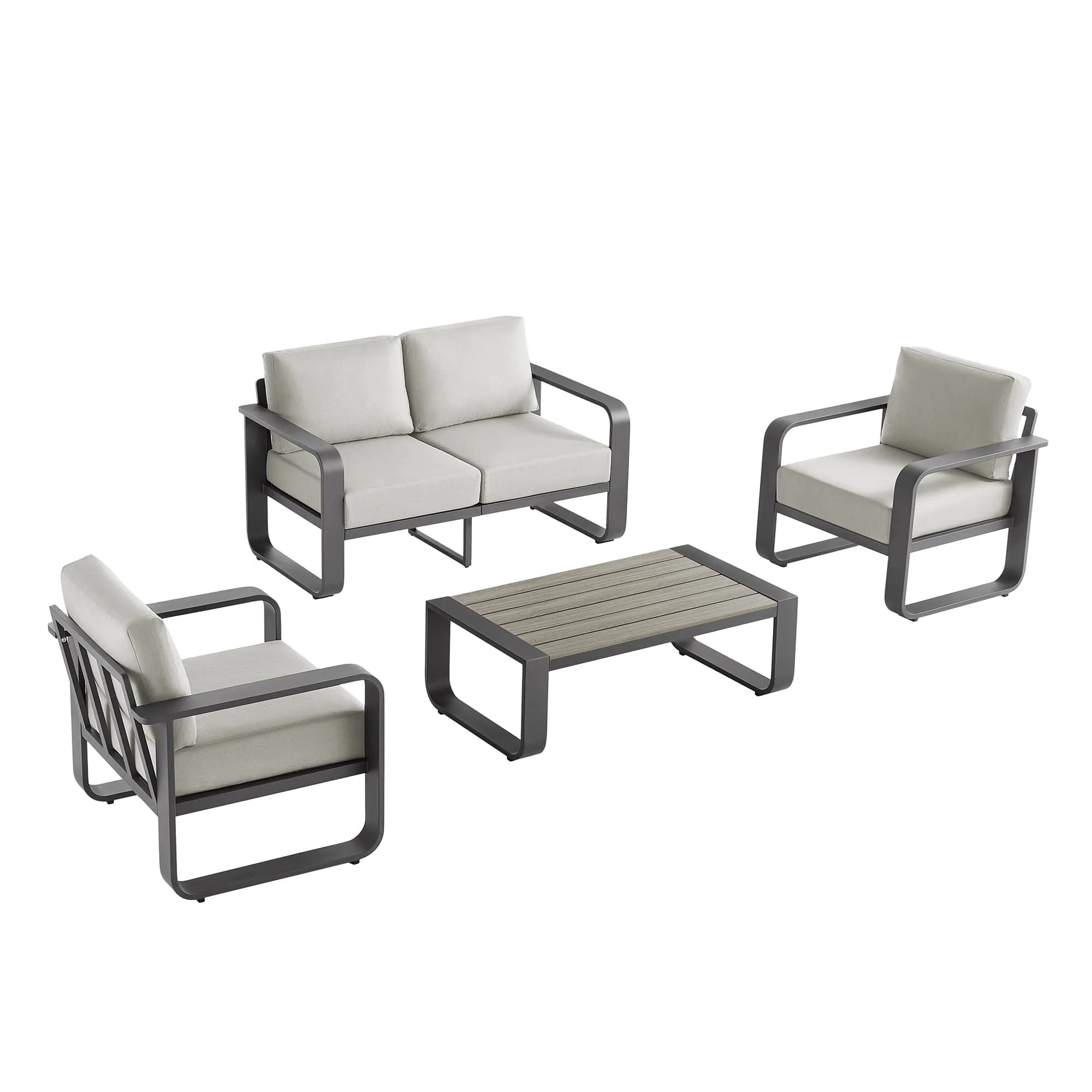 Dylan Modern 4-Piece Outdoor Patio Sofa Set - Image 76