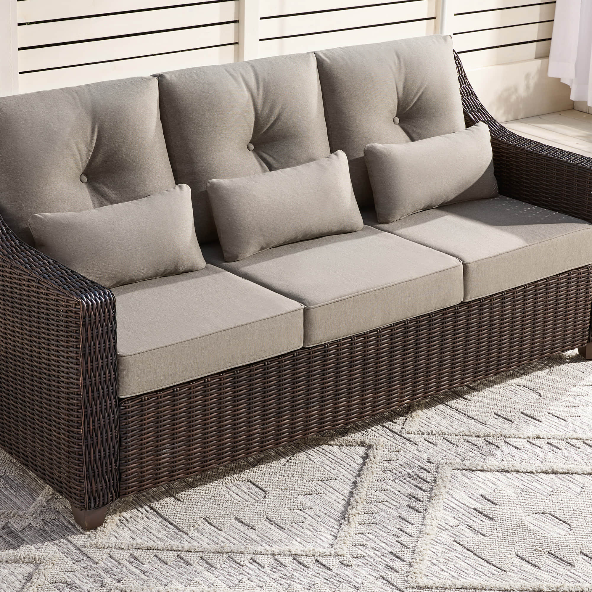 Elara Rattan Outdoor Sofa - Image 3