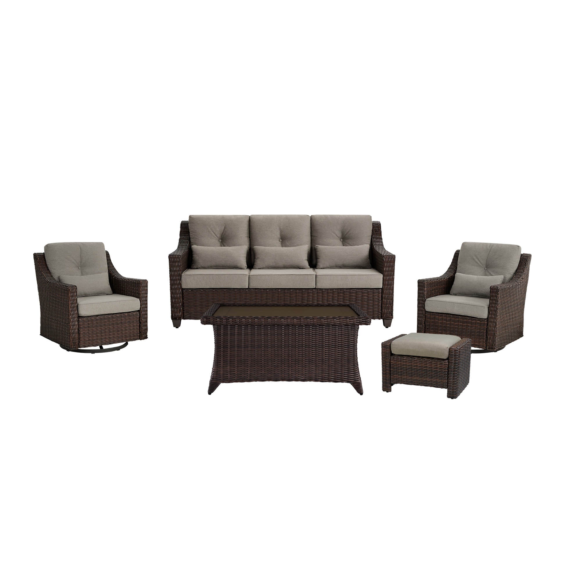 Elara Outdoor Rattan Sofa Set - 5 Seats - Image 112