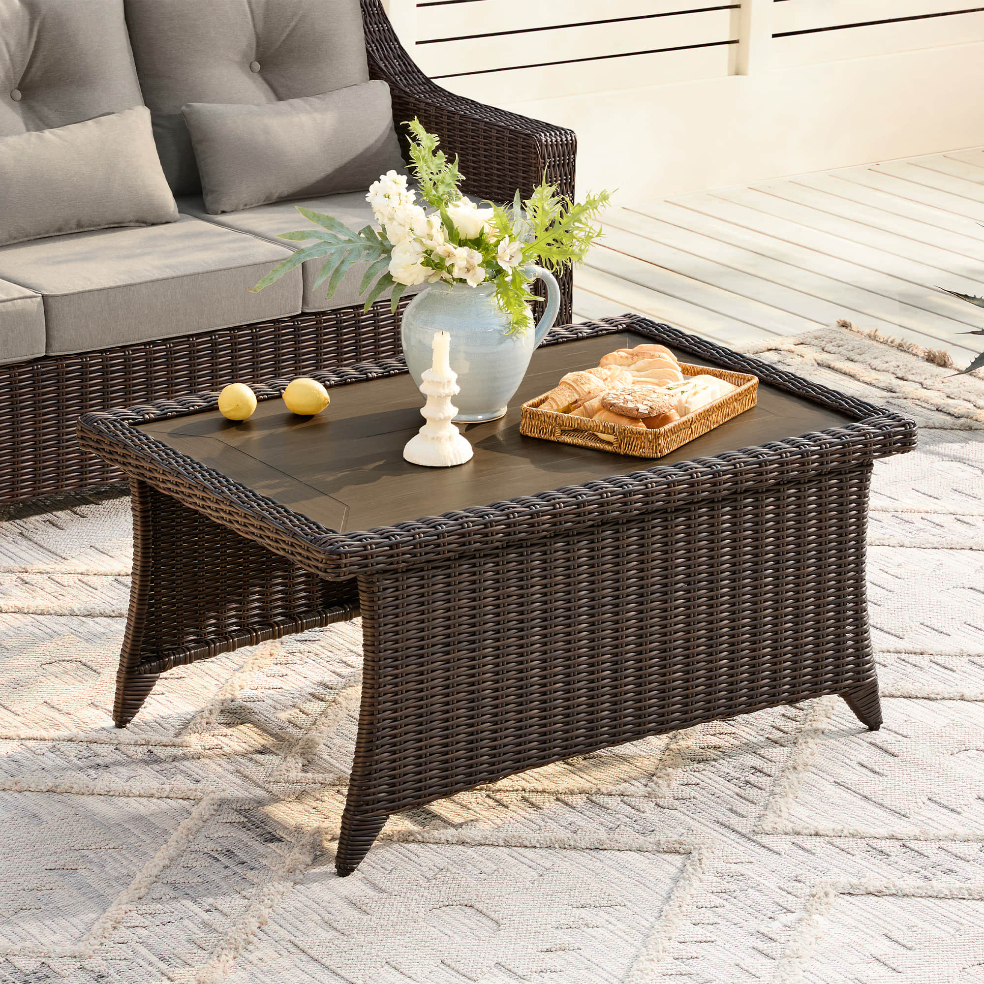 Elara Outdoor Rattan Sofa Set - 5 Seats - Image 14