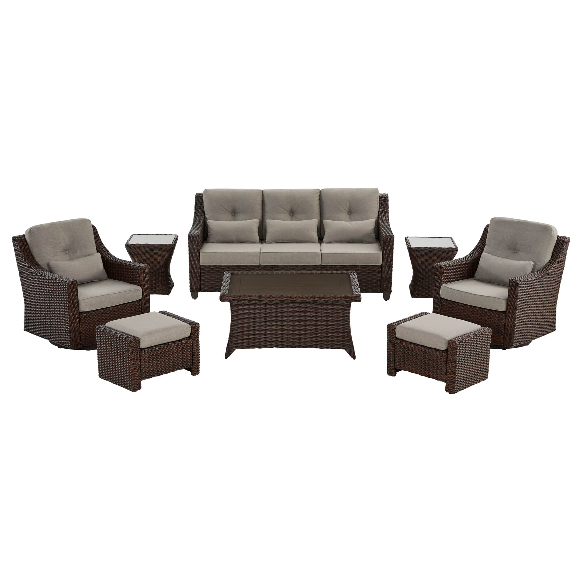 Elara Outdoor Rattan Sofa Set - 5 Seats - Image 18