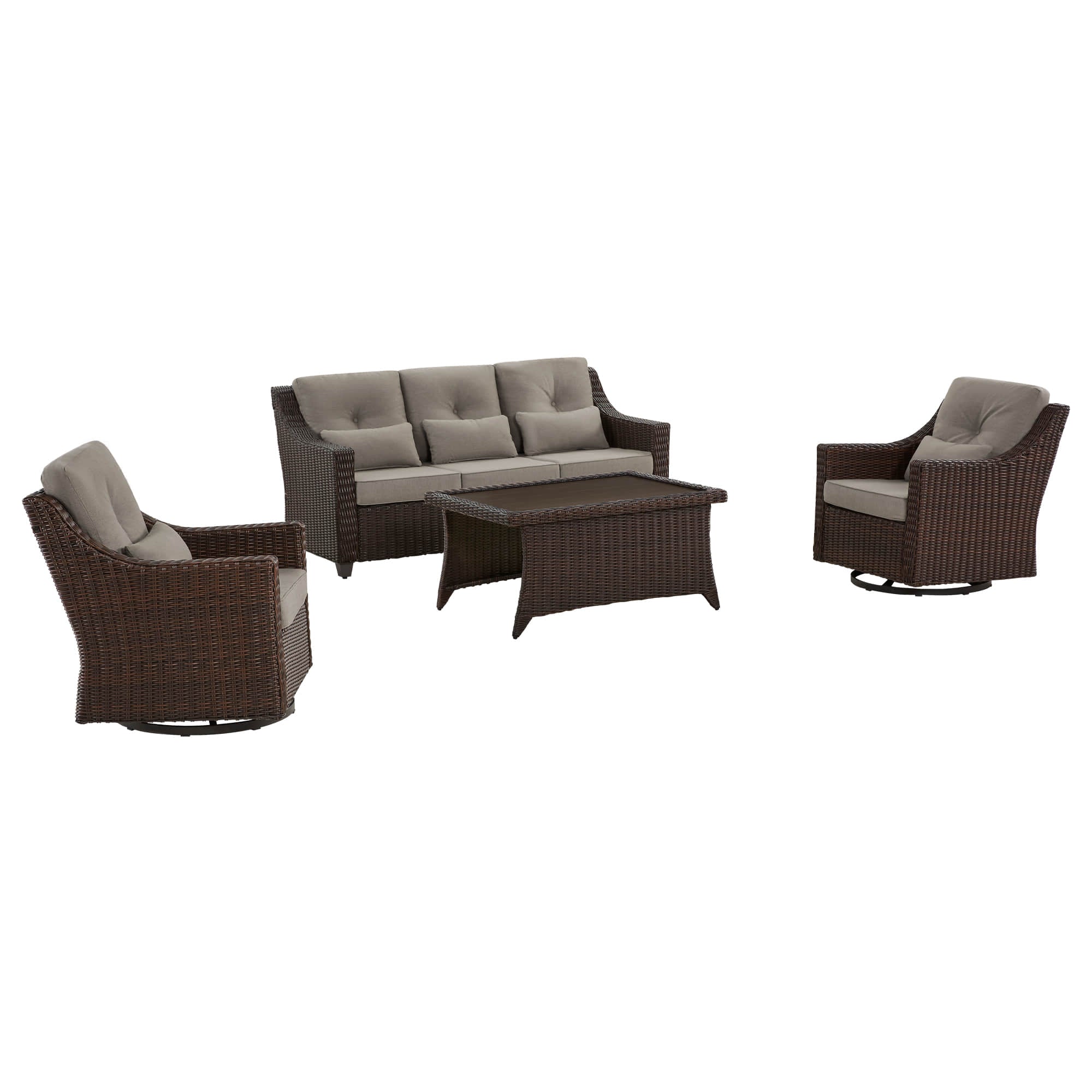 Elara Outdoor Rattan Sofa Set - 5 Seats - Image 29