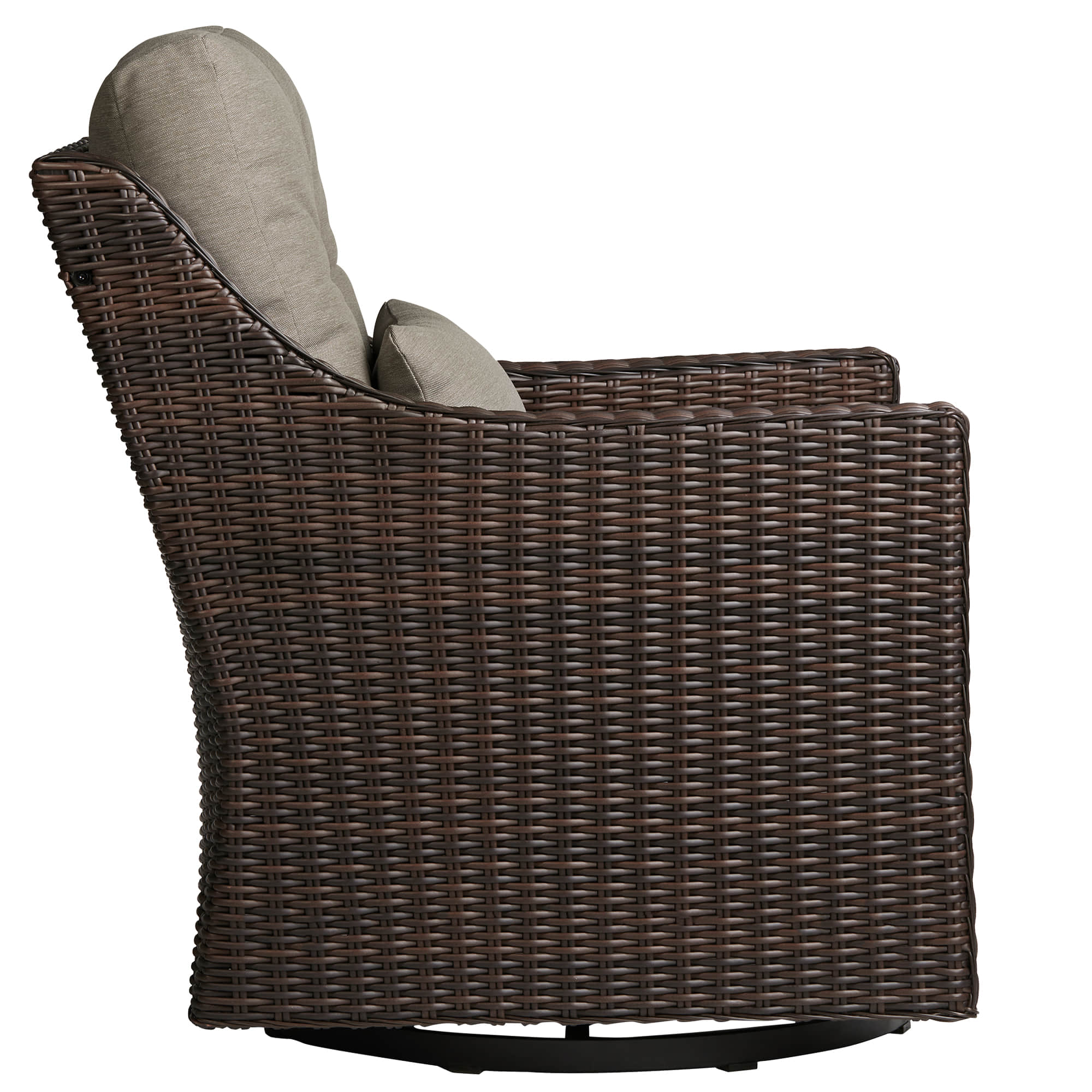 Elara Outdoor Rattan Sofa With Rocking Swivel Armchairs - 5 Seats - Image 17
