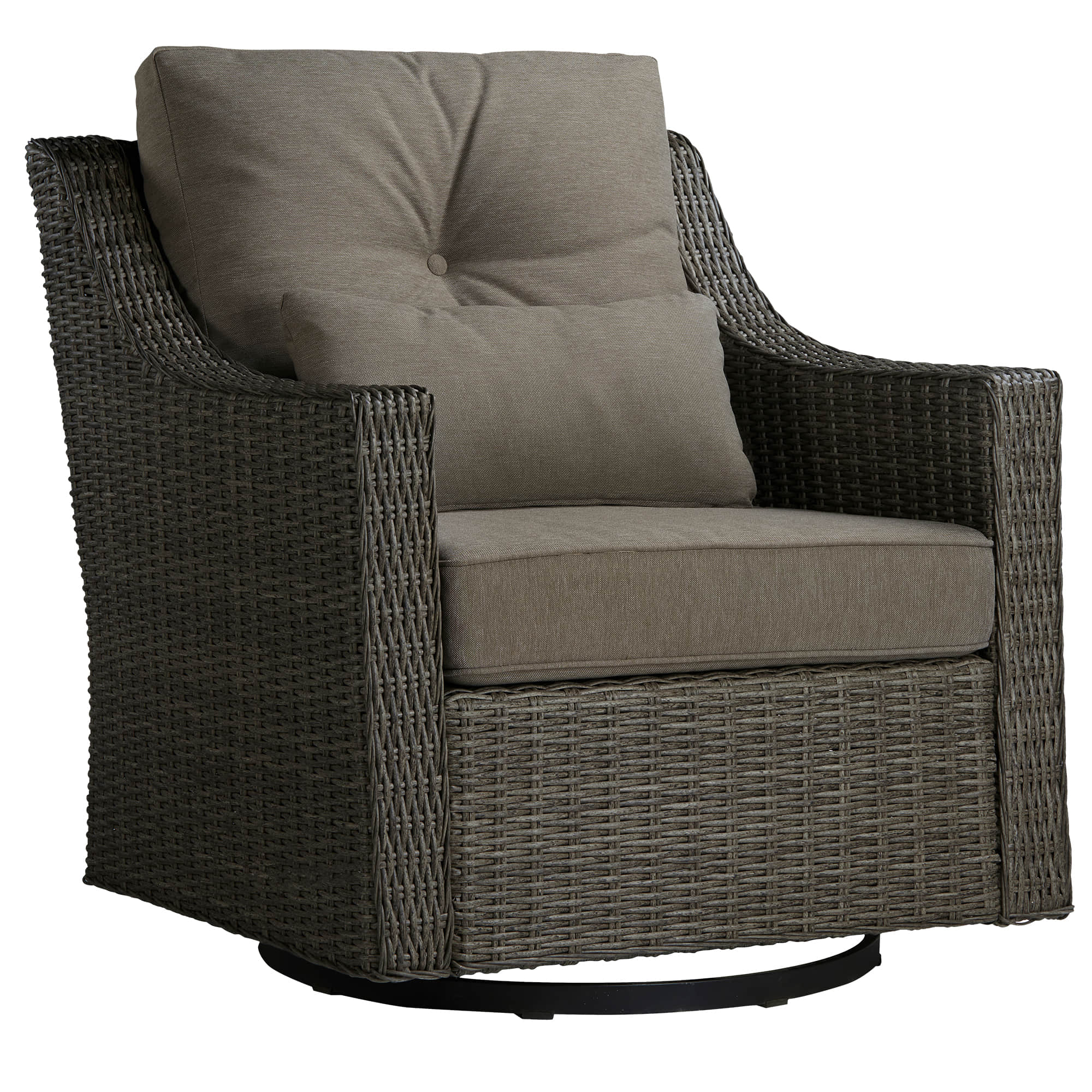 Elara Outdoor Rattan Sofa With Rocking Swivel Armchairs - 5 Seats - Image 39