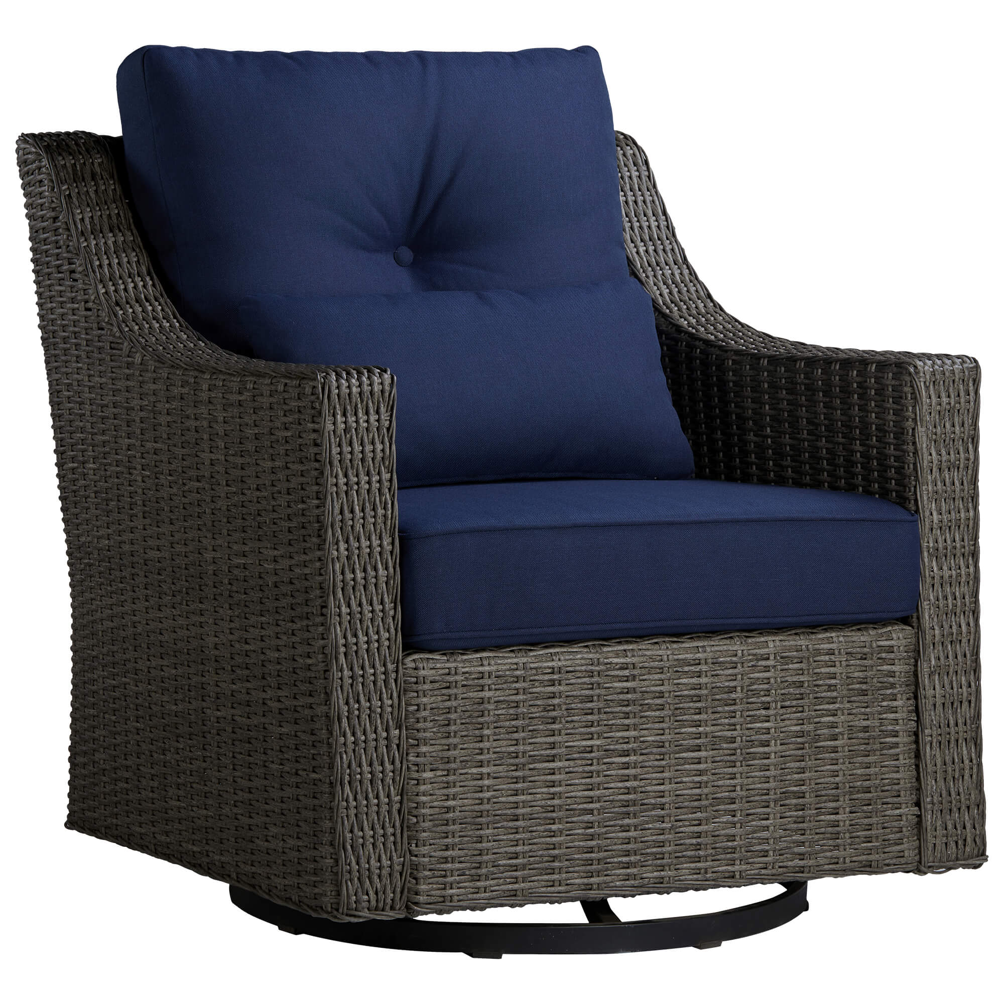 Elara Rattan Outdoor Rocking Swivel Accent Chair - Image 23