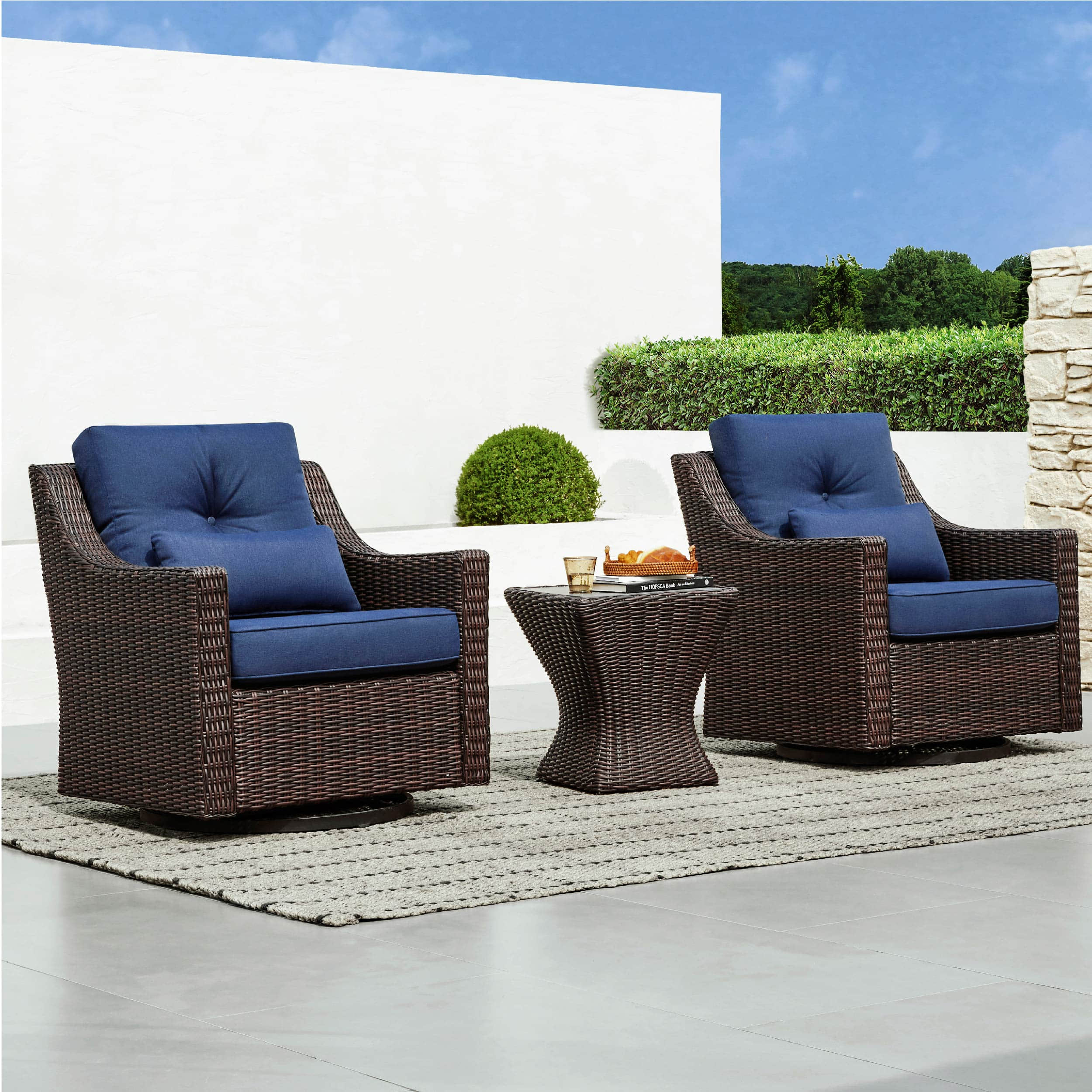 Elara Rattan Outdoor Side Table - Image 7