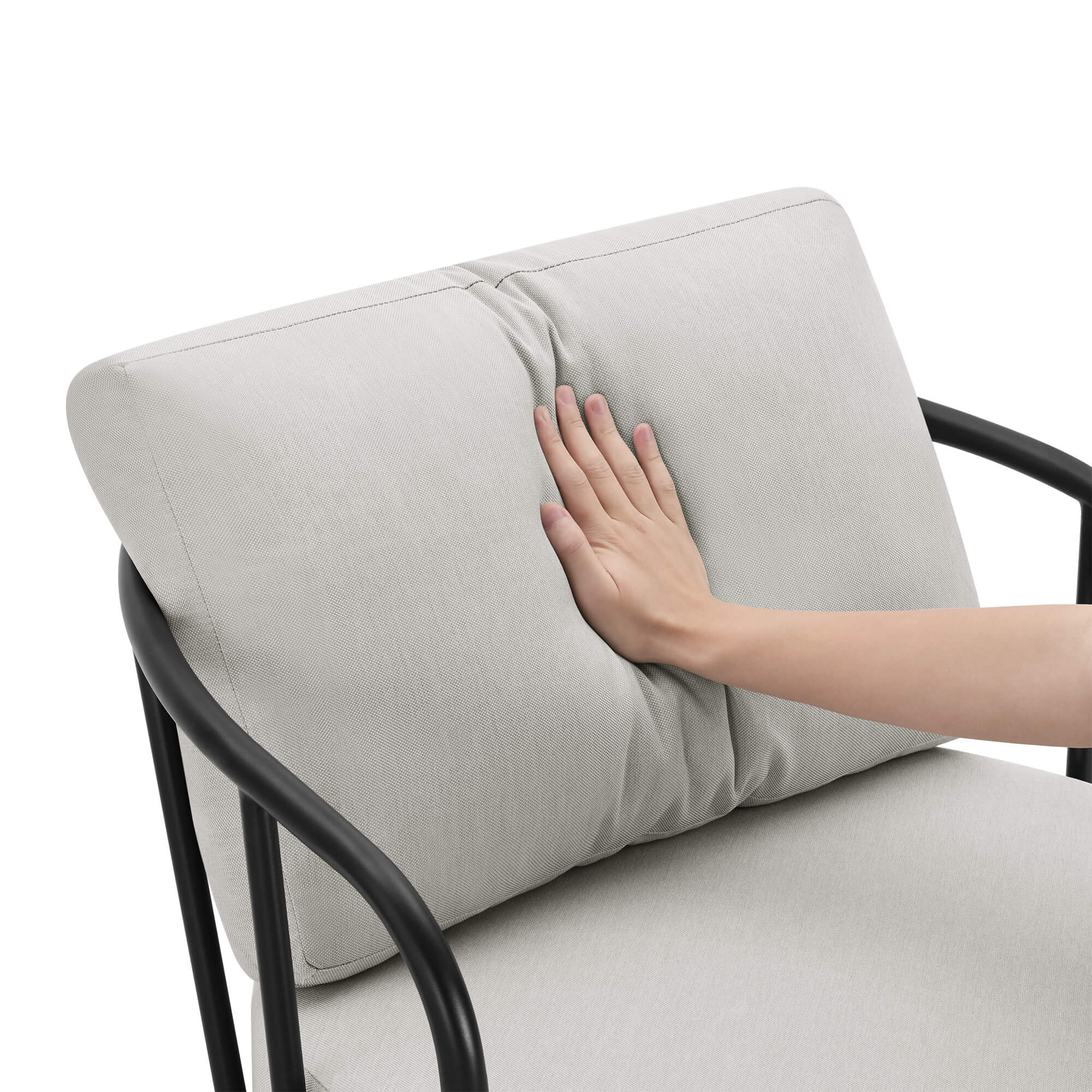 Ellie Rattan Woven Base Outdoor Swivel Chair (Set of 2） - Image 7