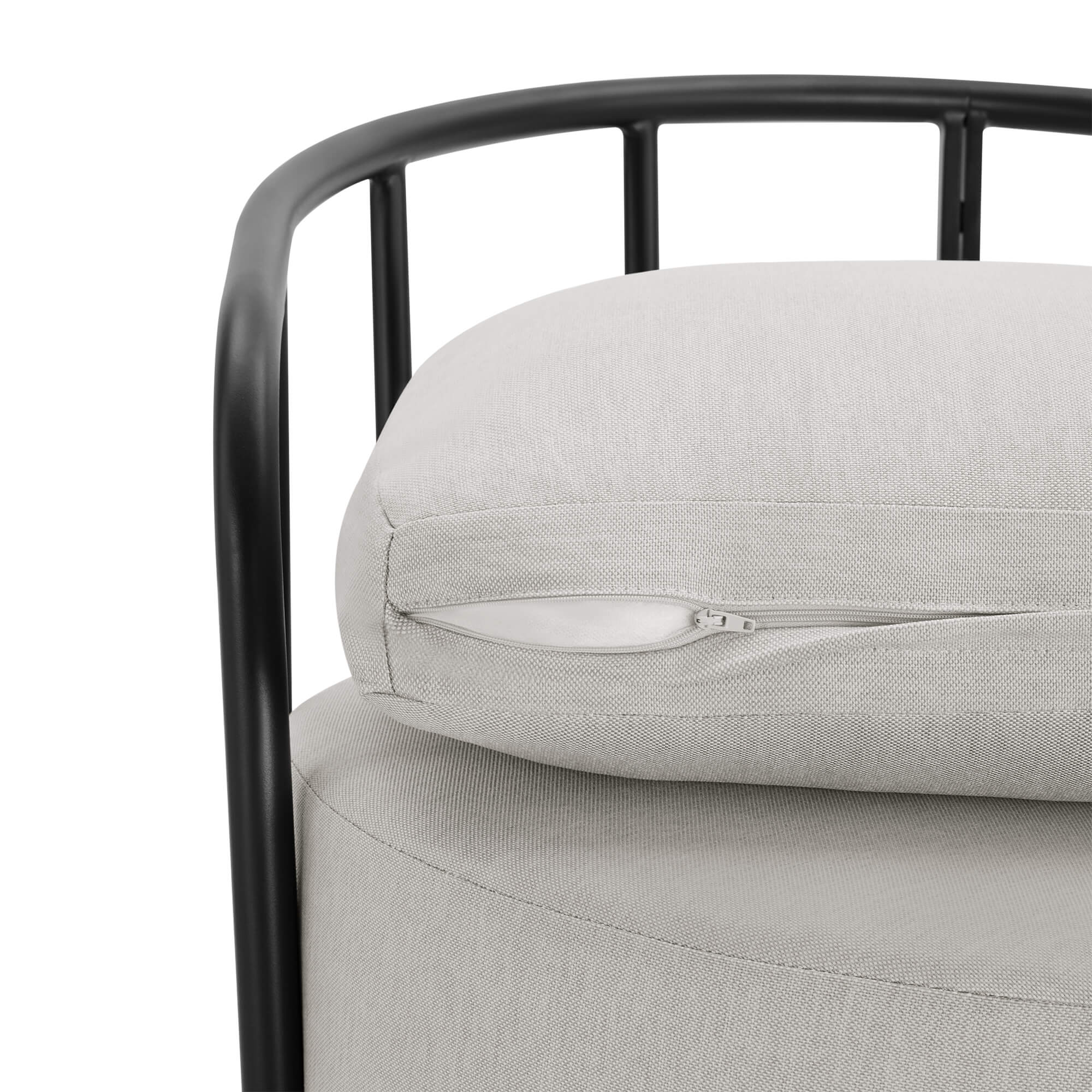 Ellie Rattan Woven Base Outdoor Swivel Chair (Set of 2） - Image 8