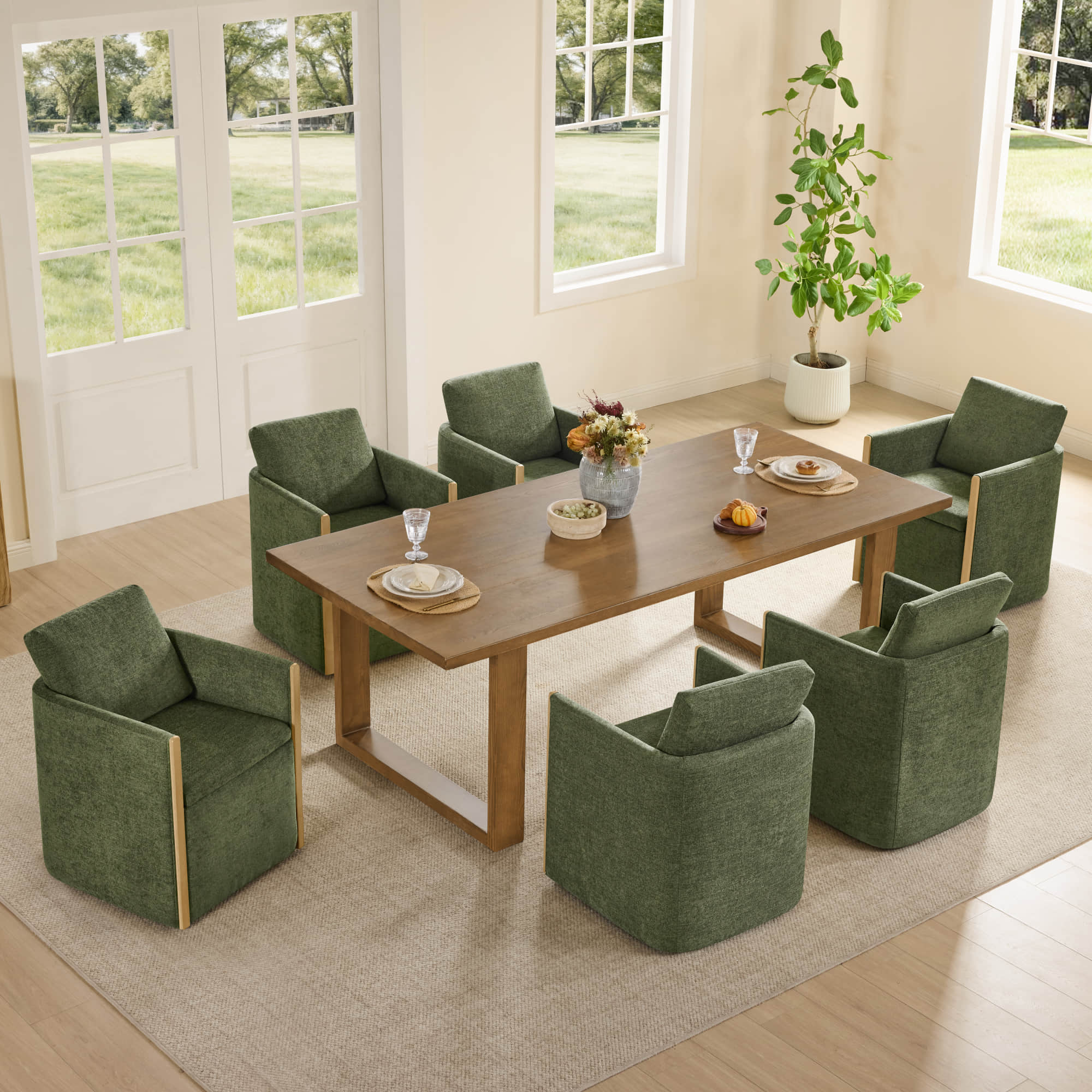 Elsa Rolling Dining Chair with Hidden Storage - Image 5