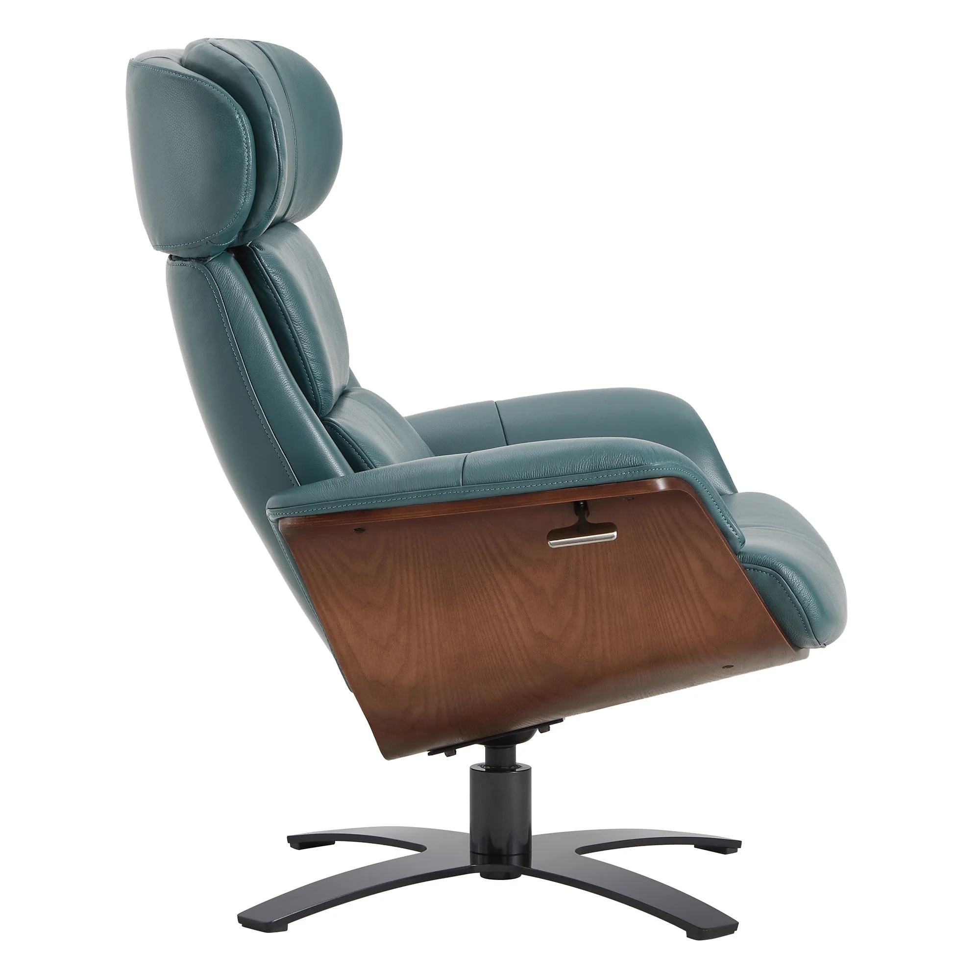 Elvin Genuine Leather Recliner Lounge Chair & Ottoman - Image 15