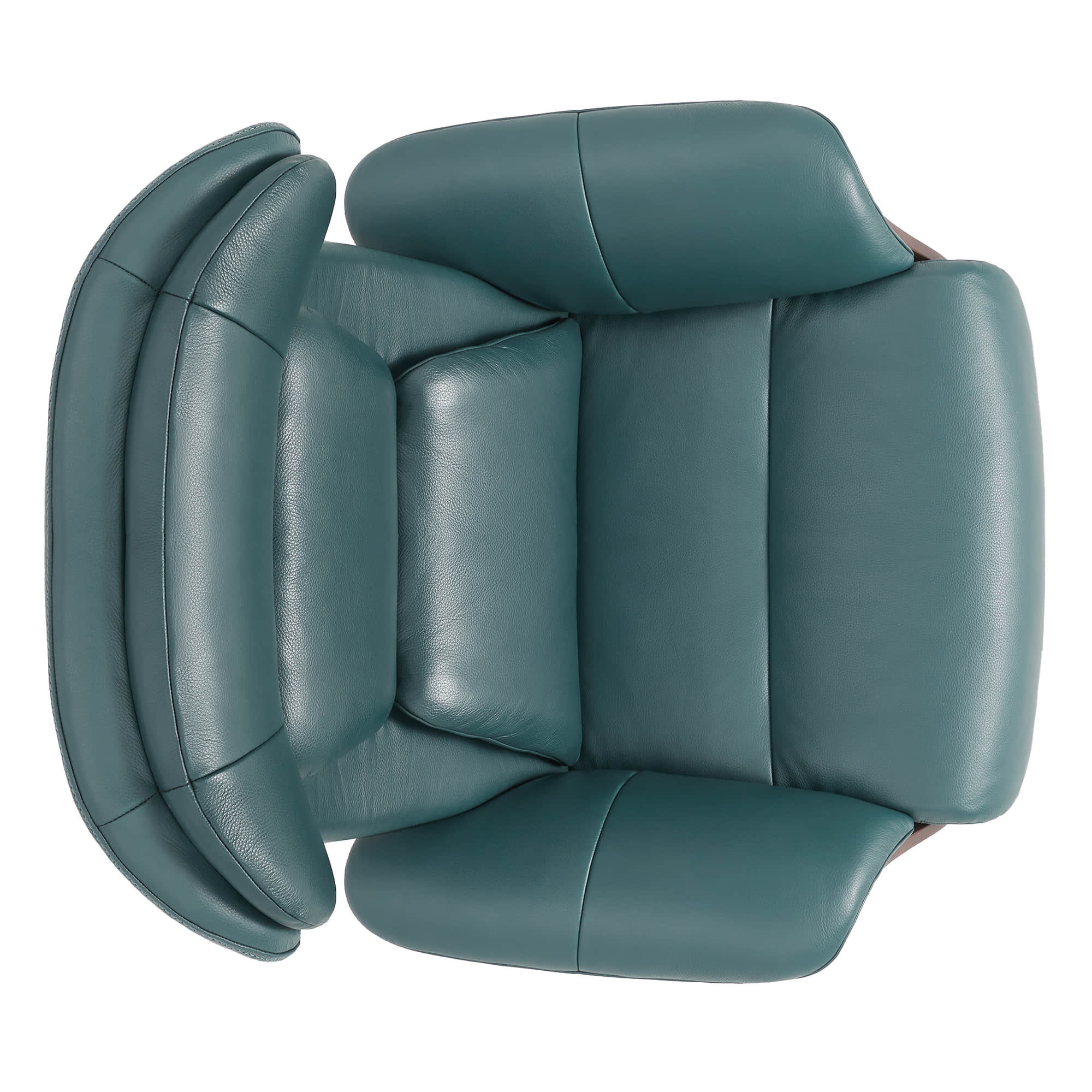 Elvin Genuine Leather Recliner Lounge Chair & Ottoman - Image 21