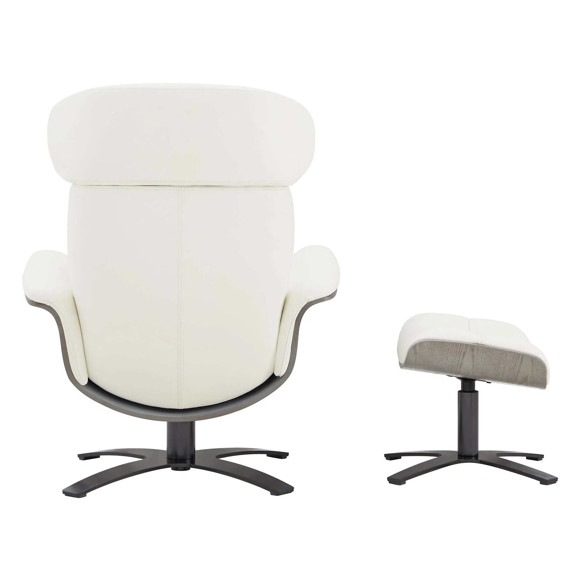 Elvin Genuine Leather Recliner Lounge Chair & Ottoman - Image 38