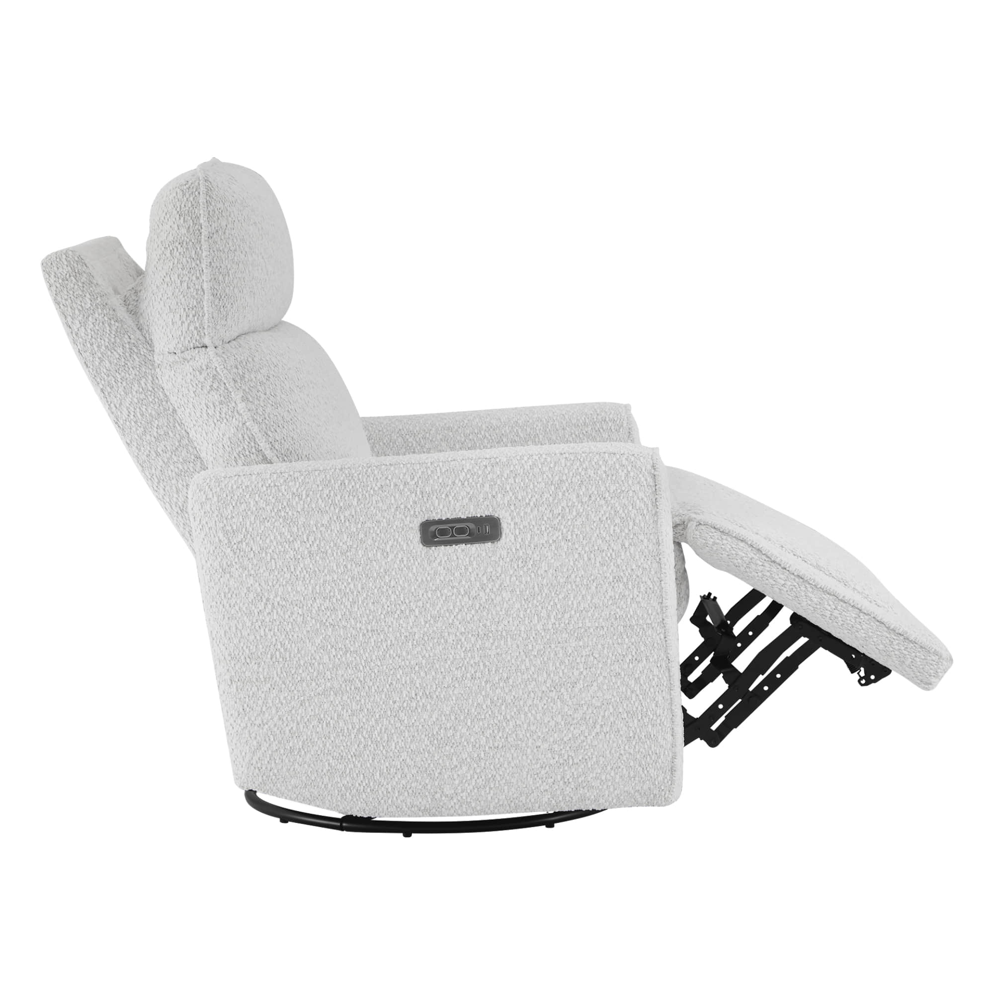 Elysian Power Swivel Nursery Glider Recliner with Adjustable Headrest - Image 19