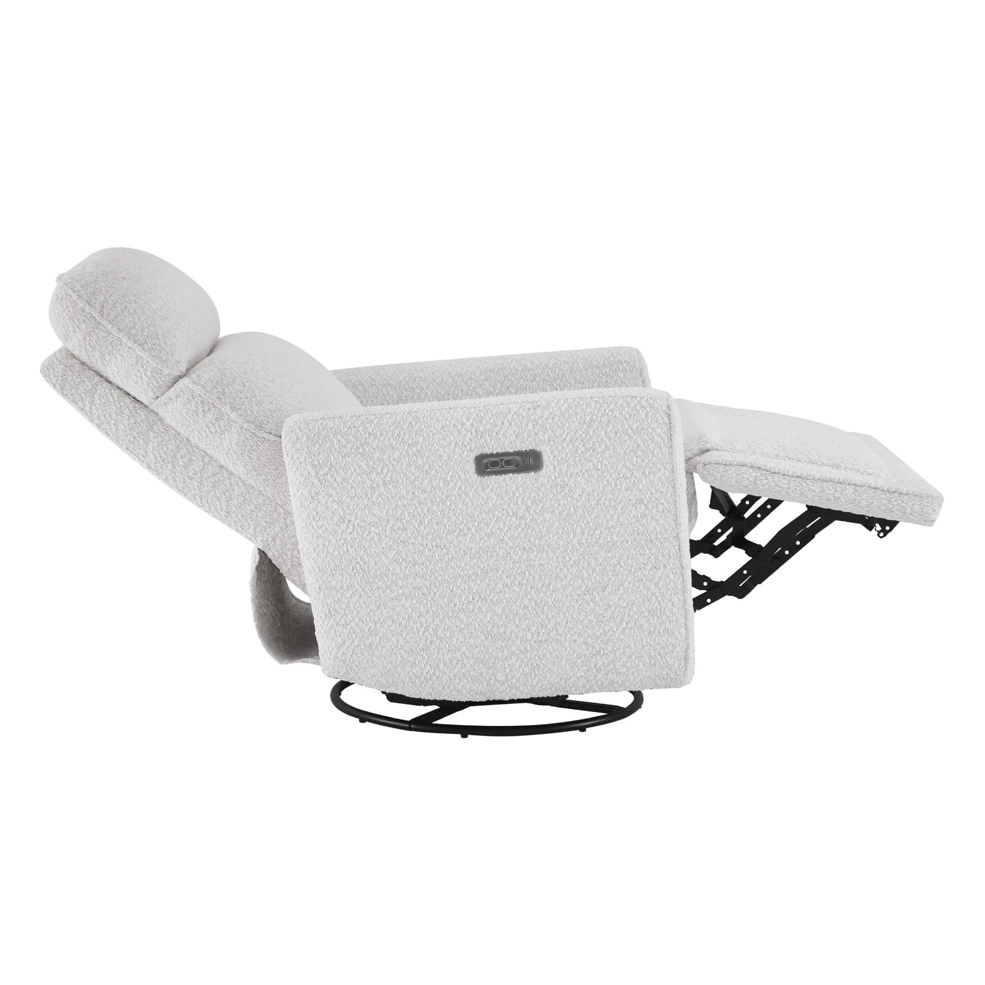 Elysian Power Swivel Nursery Glider Recliner with Adjustable Headrest - Image 20