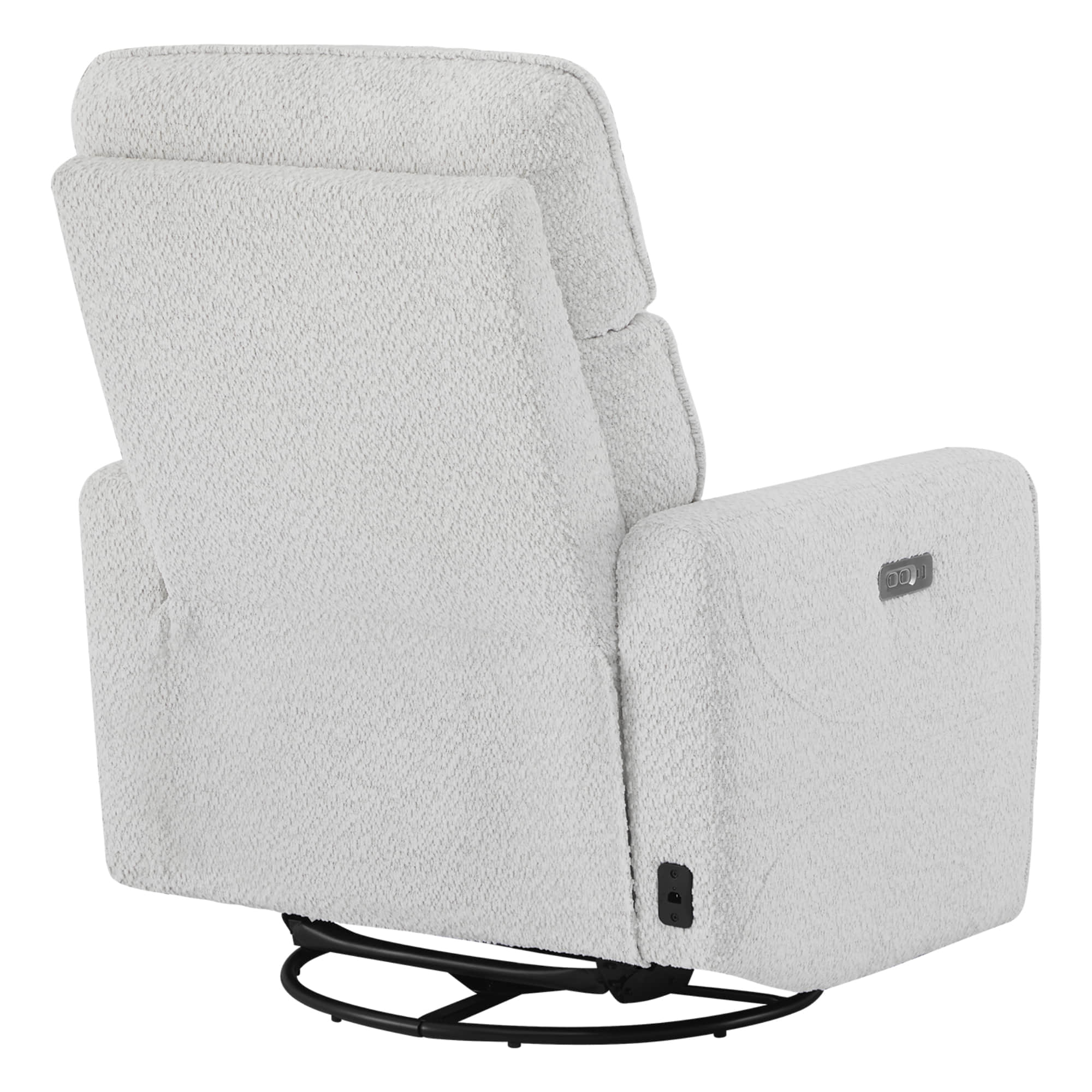 Elysian Power Swivel Nursery Glider Recliner with Adjustable Headrest - Image 21