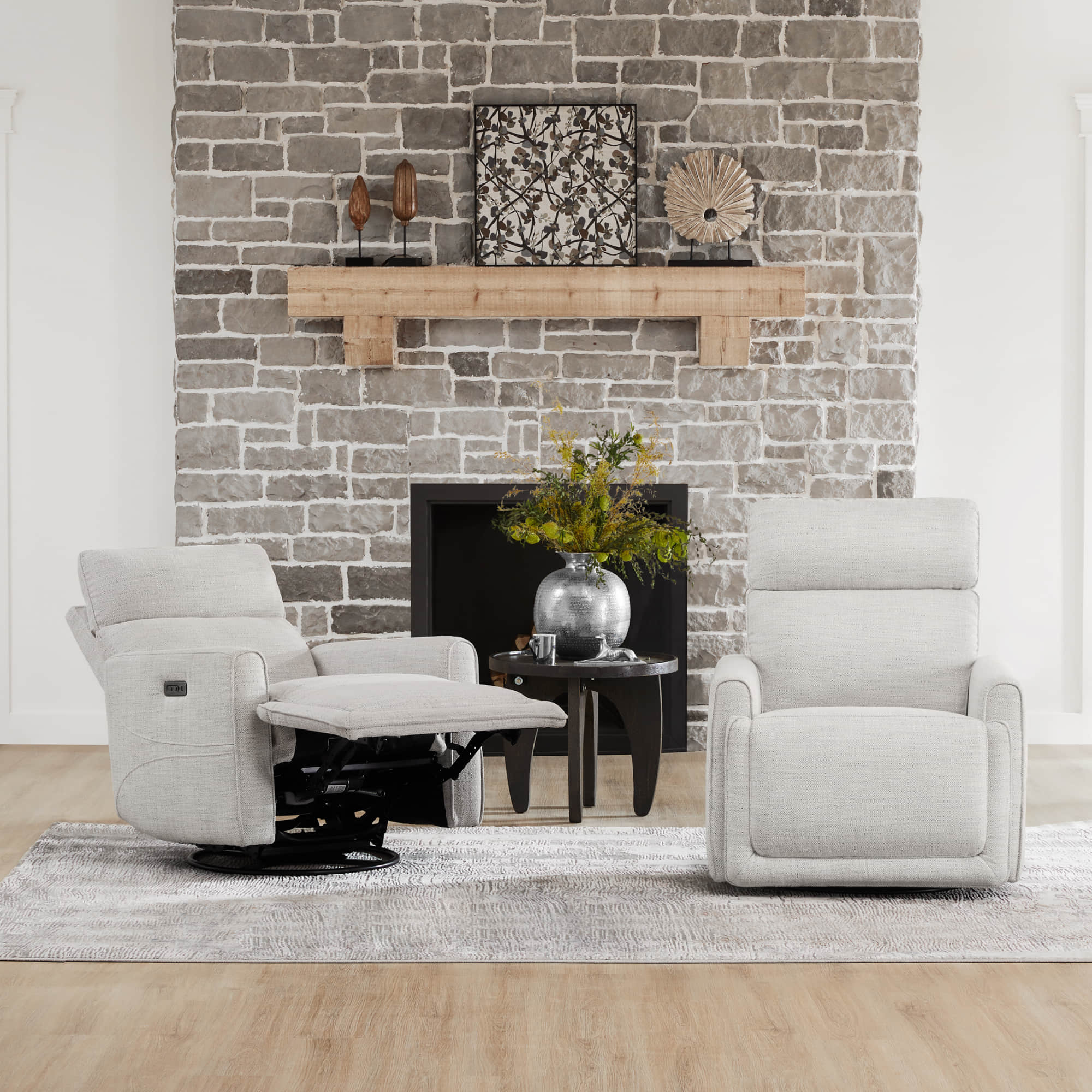 Elysian Power Swivel Nursery Glider Recliner with Adjustable Headrest - Image 22