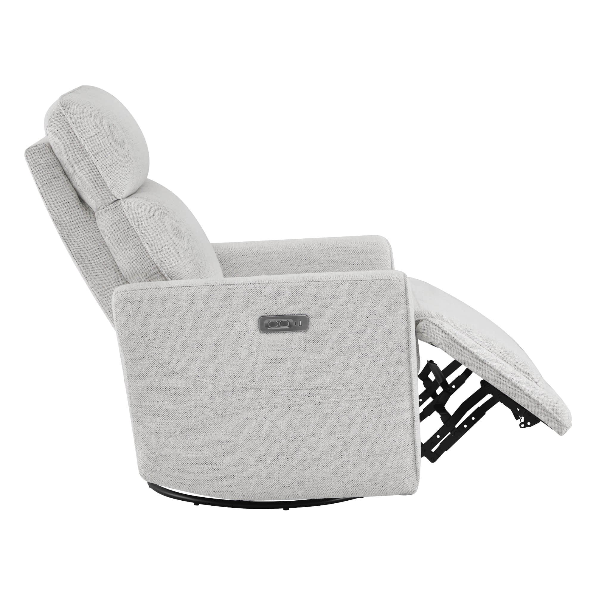 Elysian Power Swivel Nursery Glider Recliner with Adjustable Headrest - Image 34