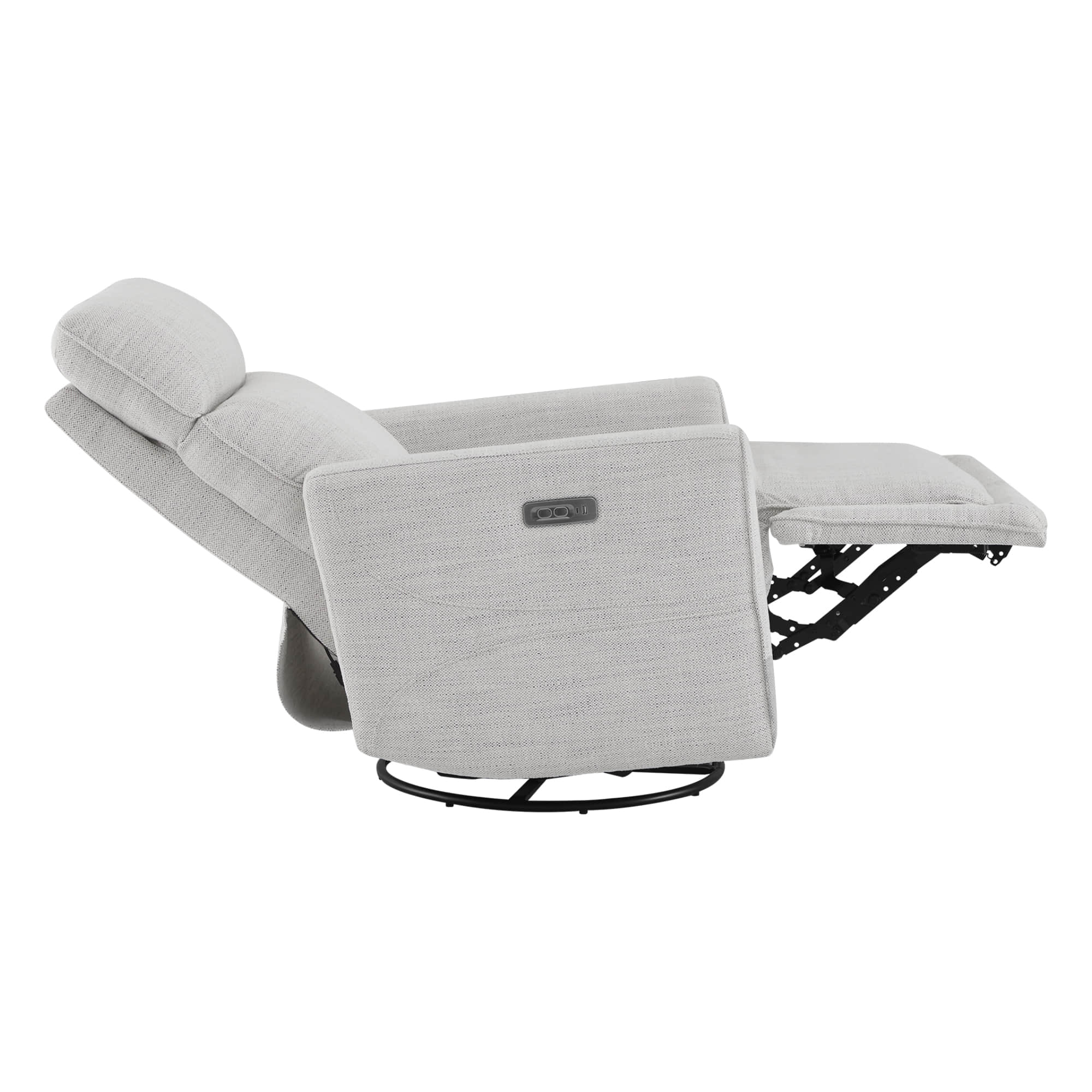 Elysian Power Swivel Nursery Glider Recliner with Adjustable Headrest - Image 38