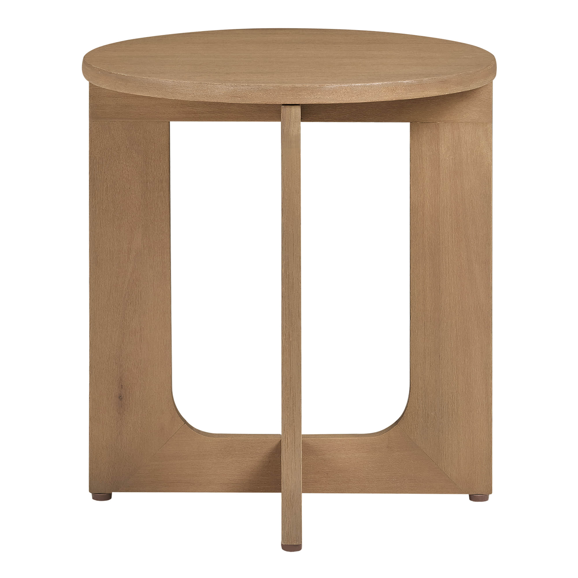 Emberly Modern Outdoor Eucalyptus Wood Side Table - Image 5