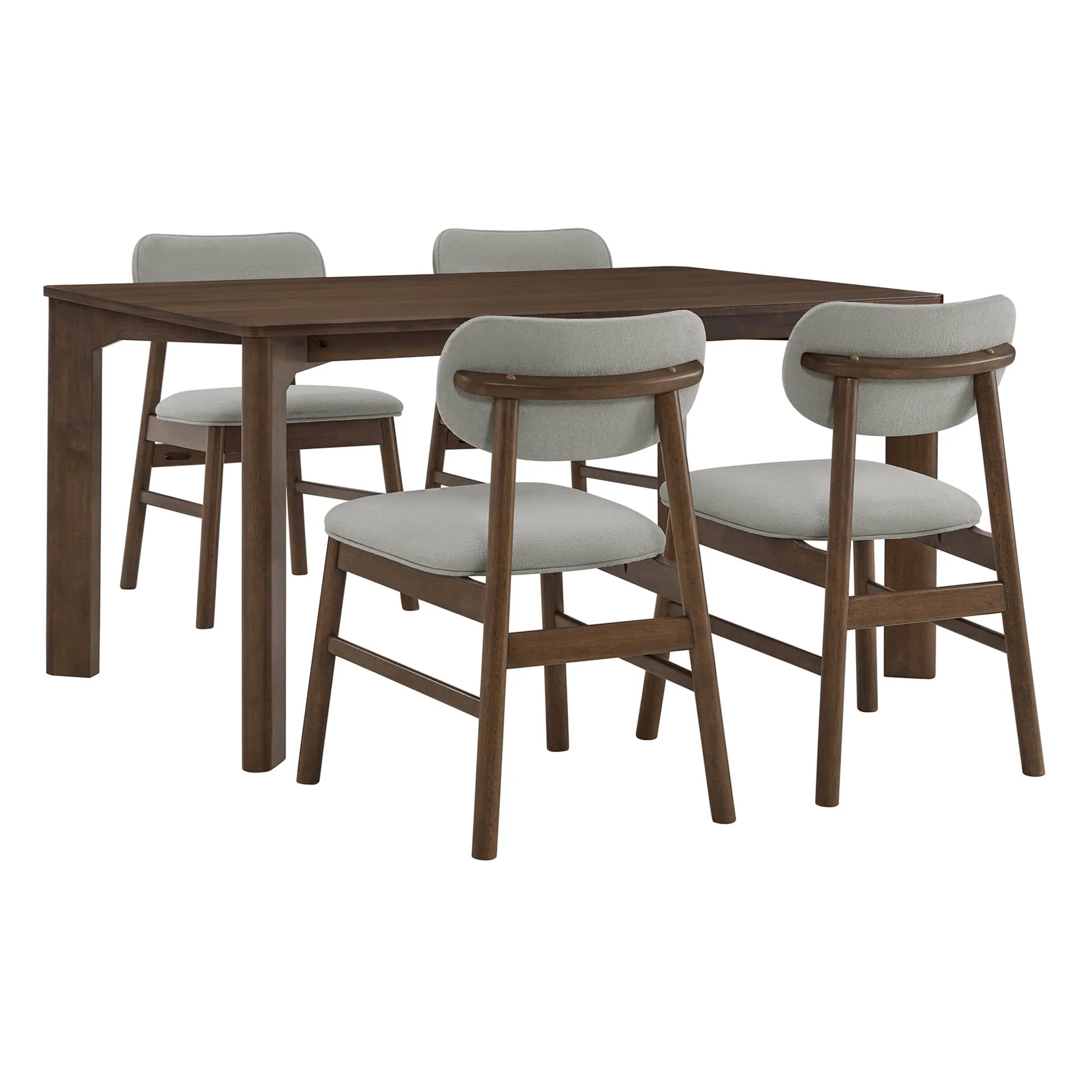 Everett Modern Rectangular Wood Dining Table for 4 - Image 14