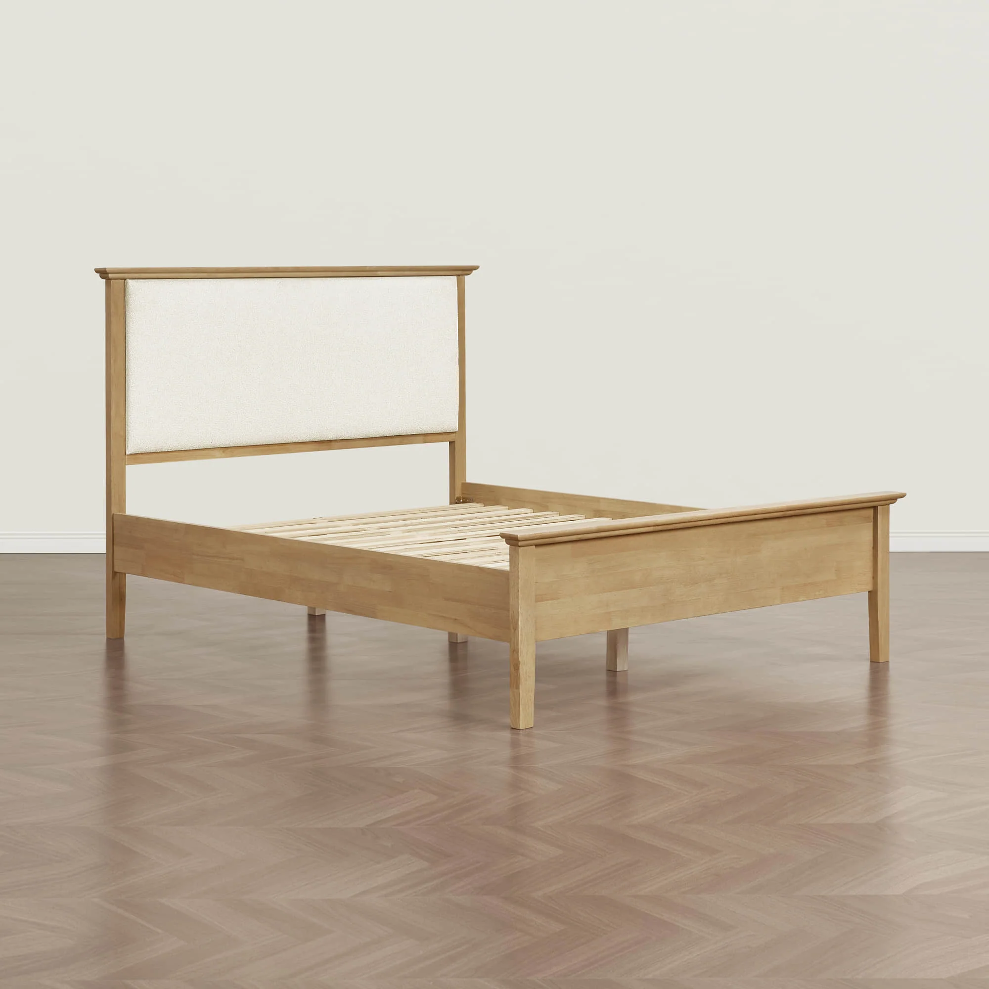 Ezra Mid-Century Boucle Platform Bed - Image 11