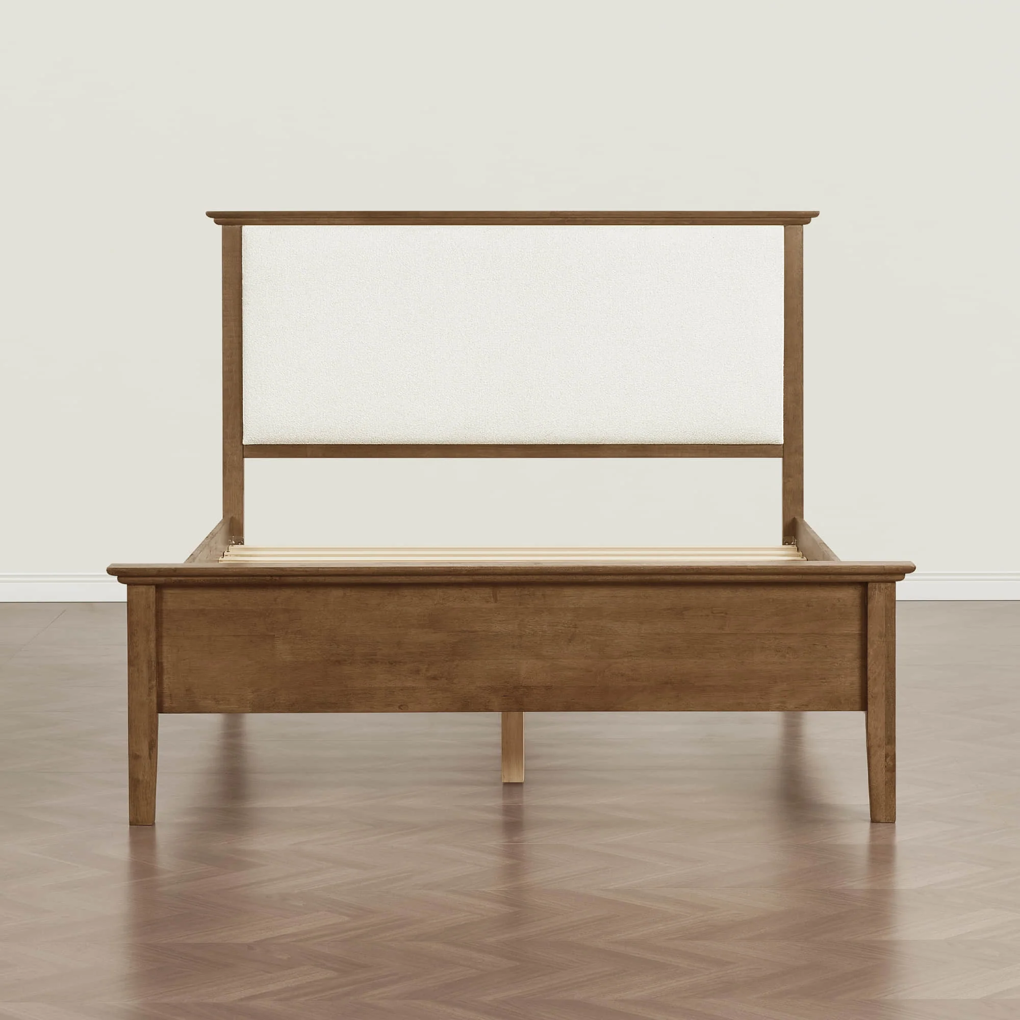 Ezra Mid-Century Boucle Platform Bed - Image 13