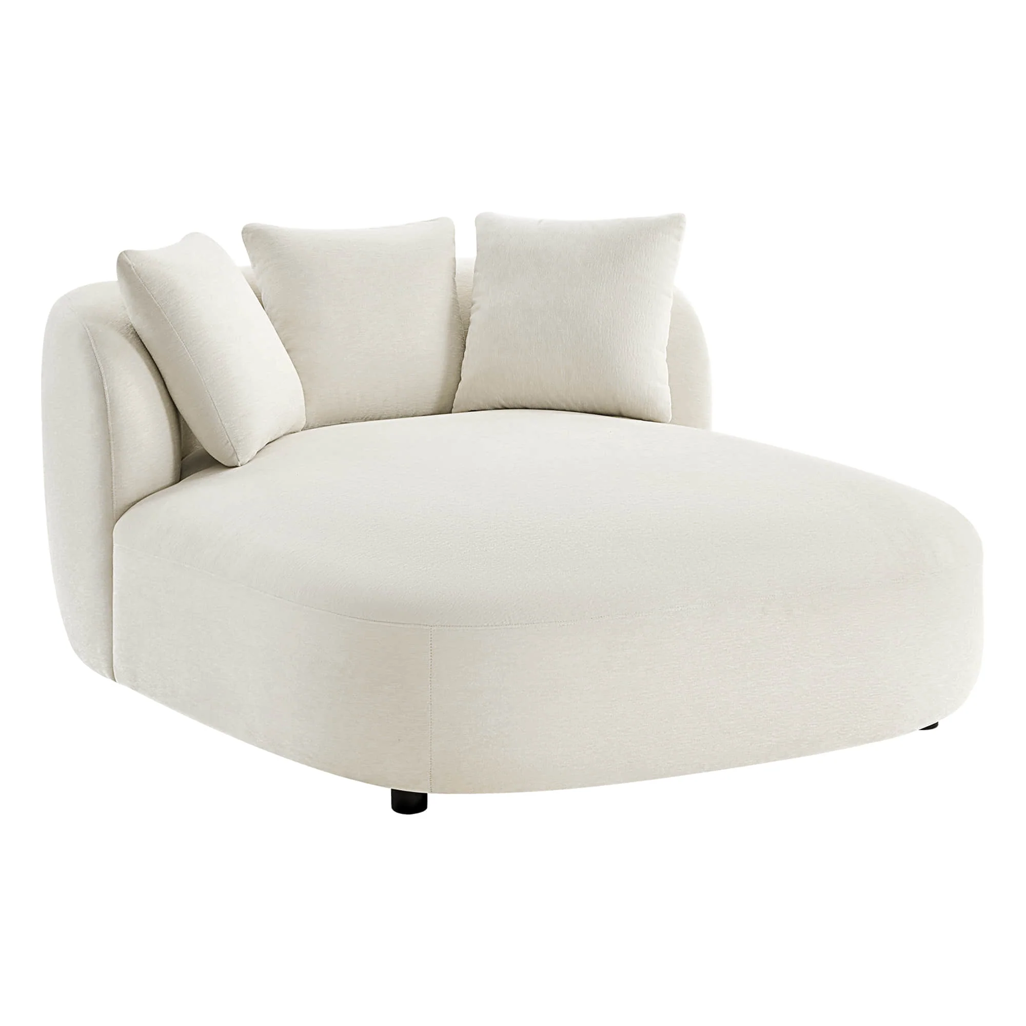 Gabriel Modern Curved Chaise Lounge Accent Chair - Image 10