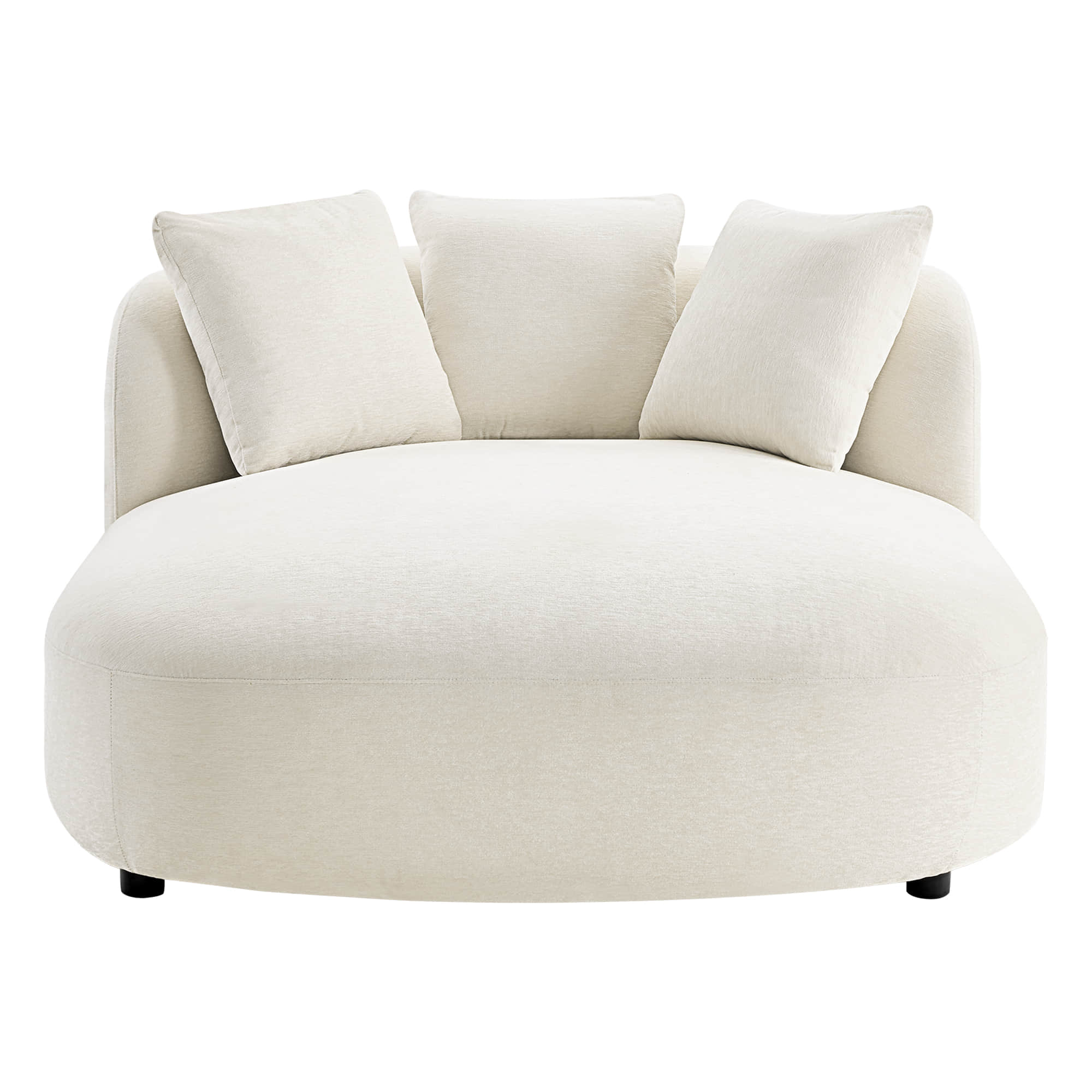 Gabriel Modern Curved Chaise Lounge Accent Chair - Image 13