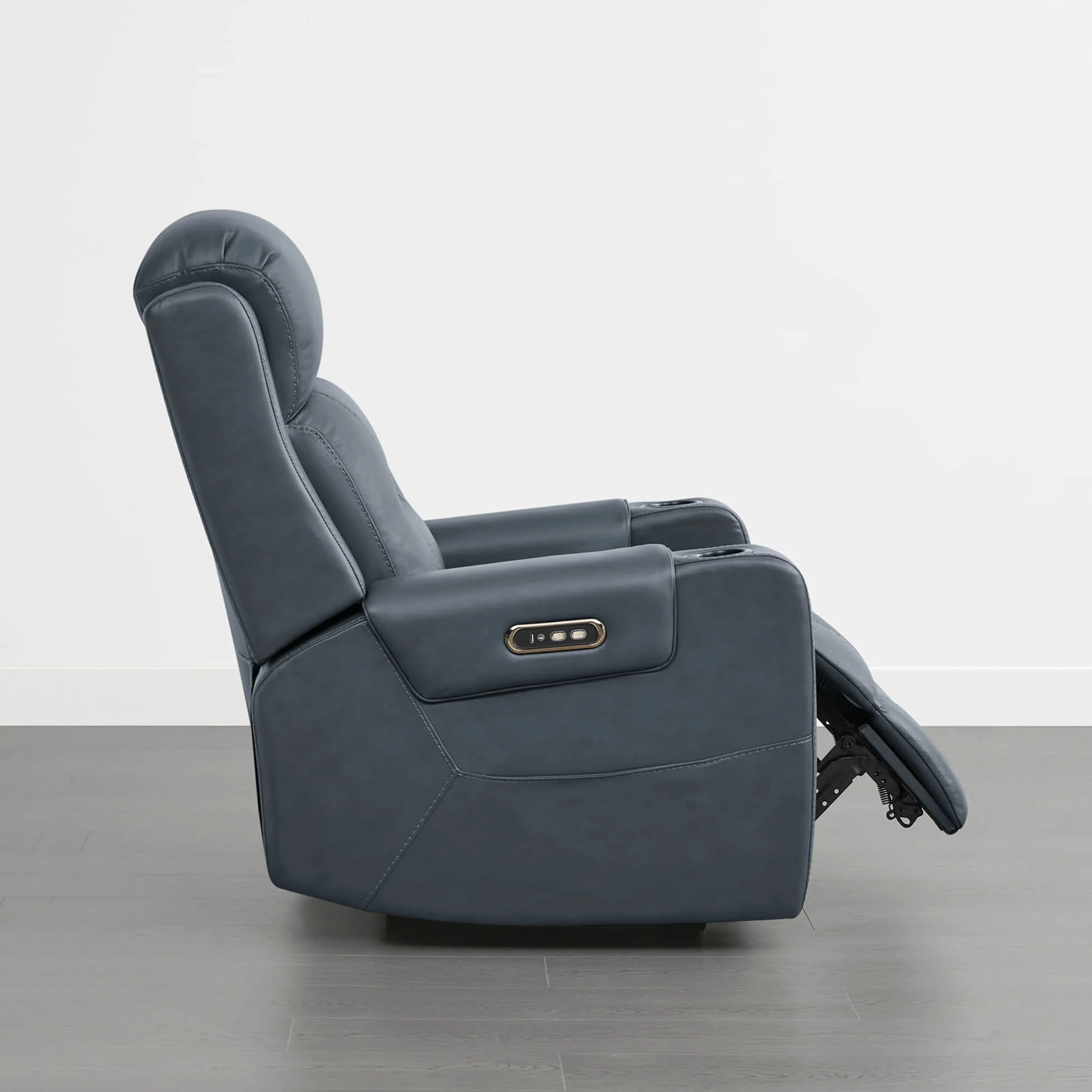 Garrison Genuine Leather Power Lay Flat Recliner with Power Headrest - Image 57