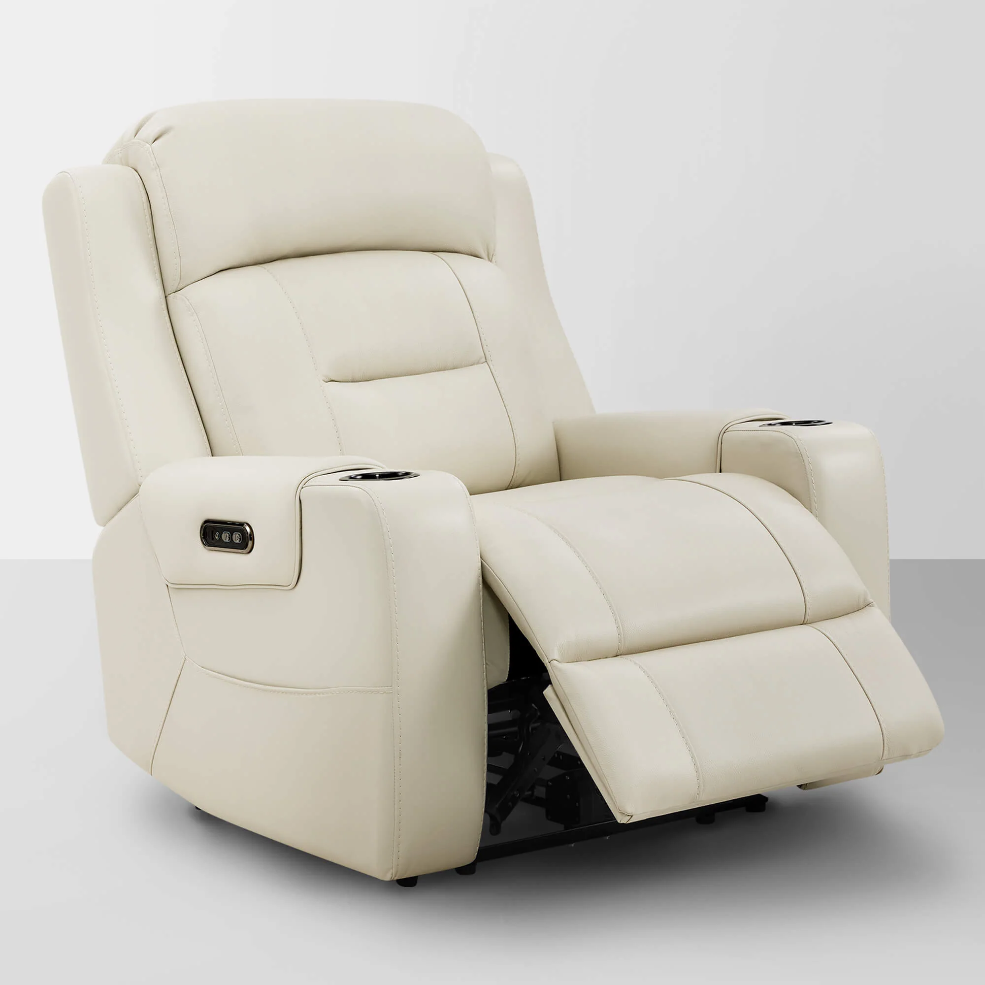 Garrison Genuine Leather Power Lay Flat Recliner with Power Headrest - Image 86