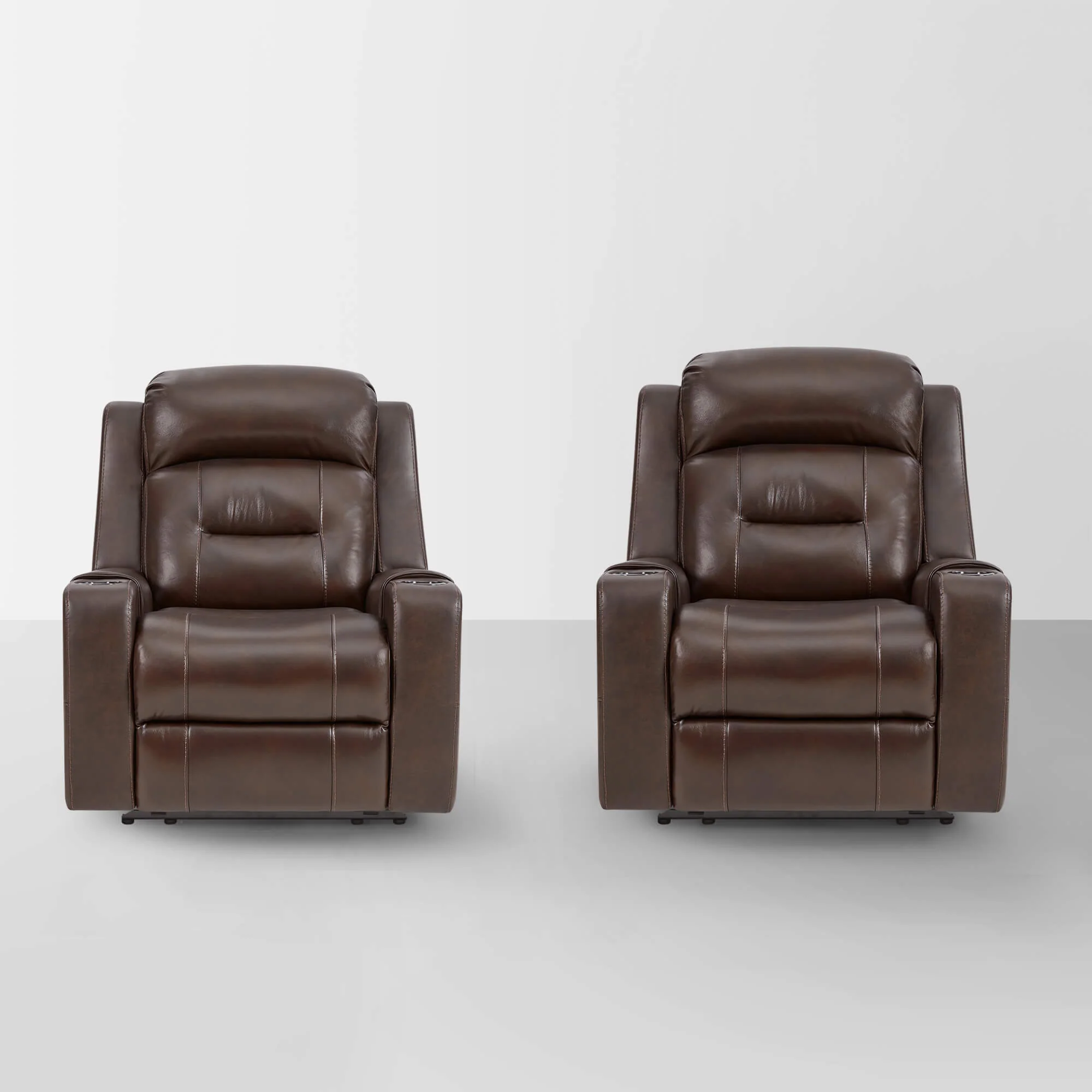 Garrison Genuine Leather Power Lay Flat Recliner with Power Headrest - Image 87