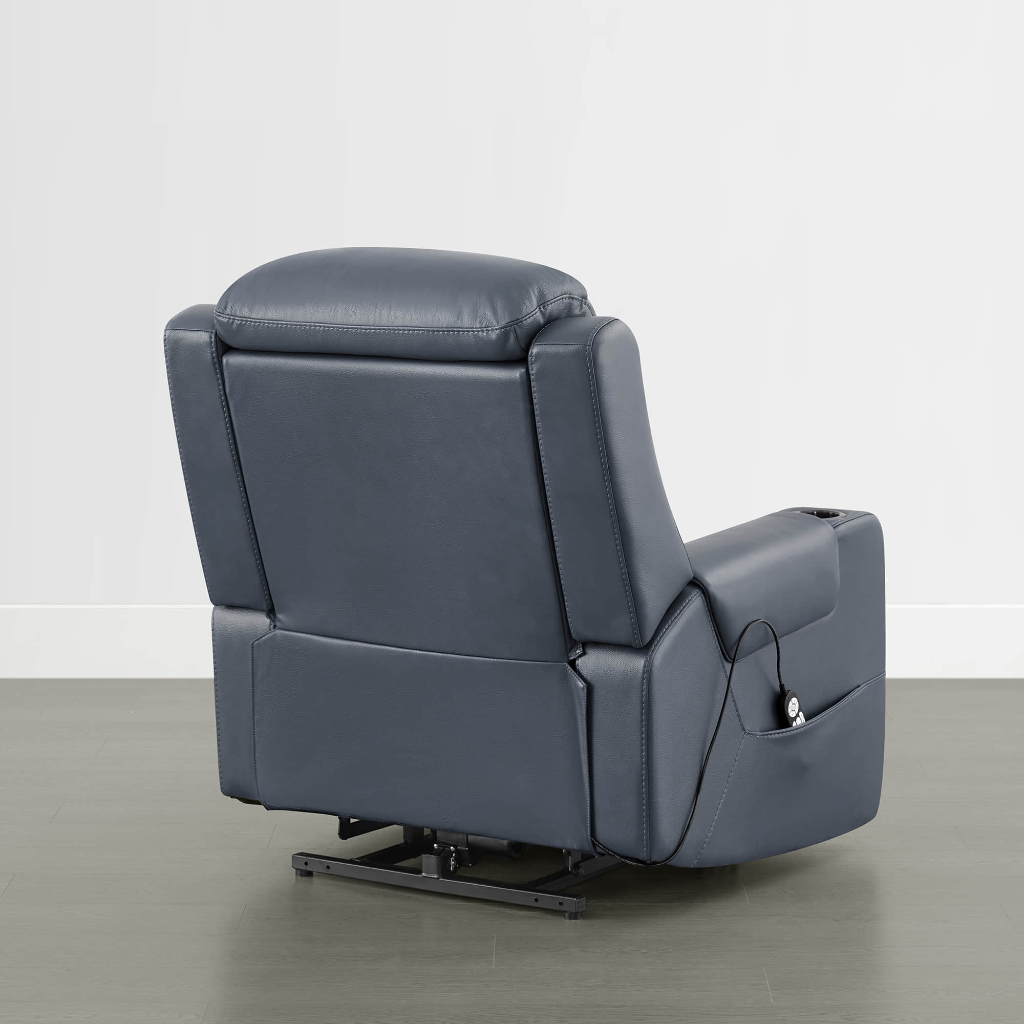 Garrison Genuine Leather Power Massage & Heat Recliner Lift Chair - Image 31