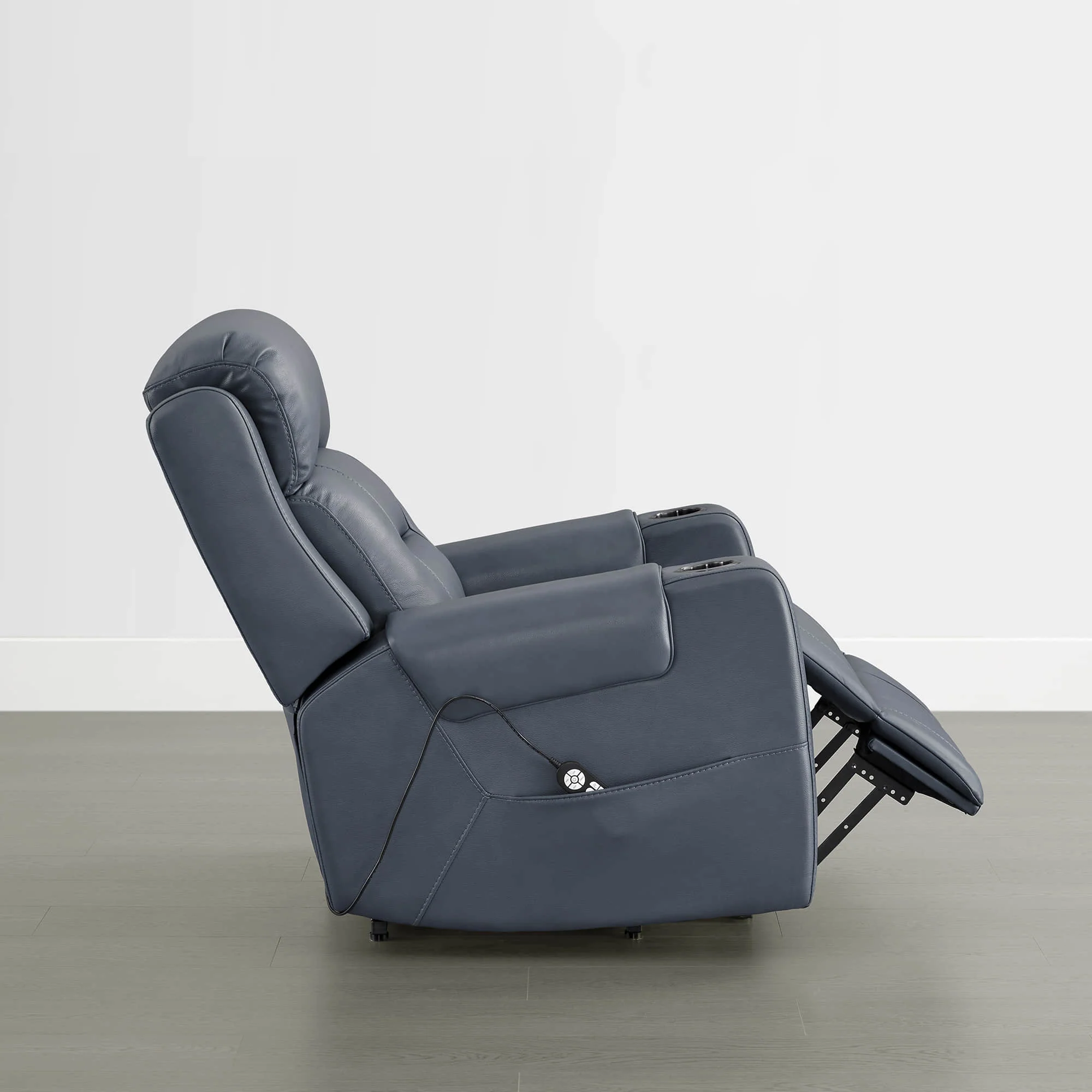 Garrison Genuine Leather Power Massage & Heat Recliner Lift Chair - Image 34